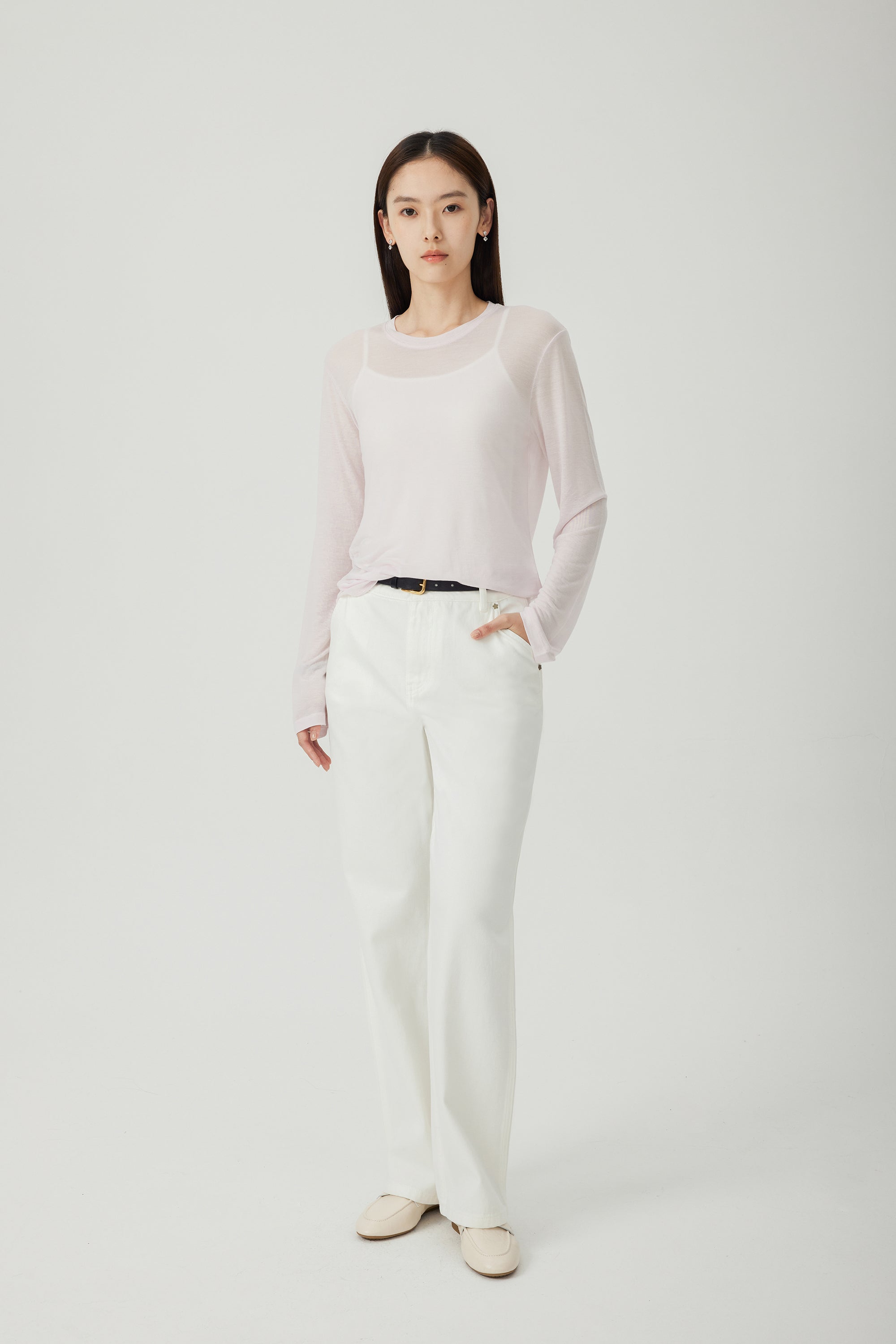 IRIS TENCEL™ easy-care top (Pastel pink)