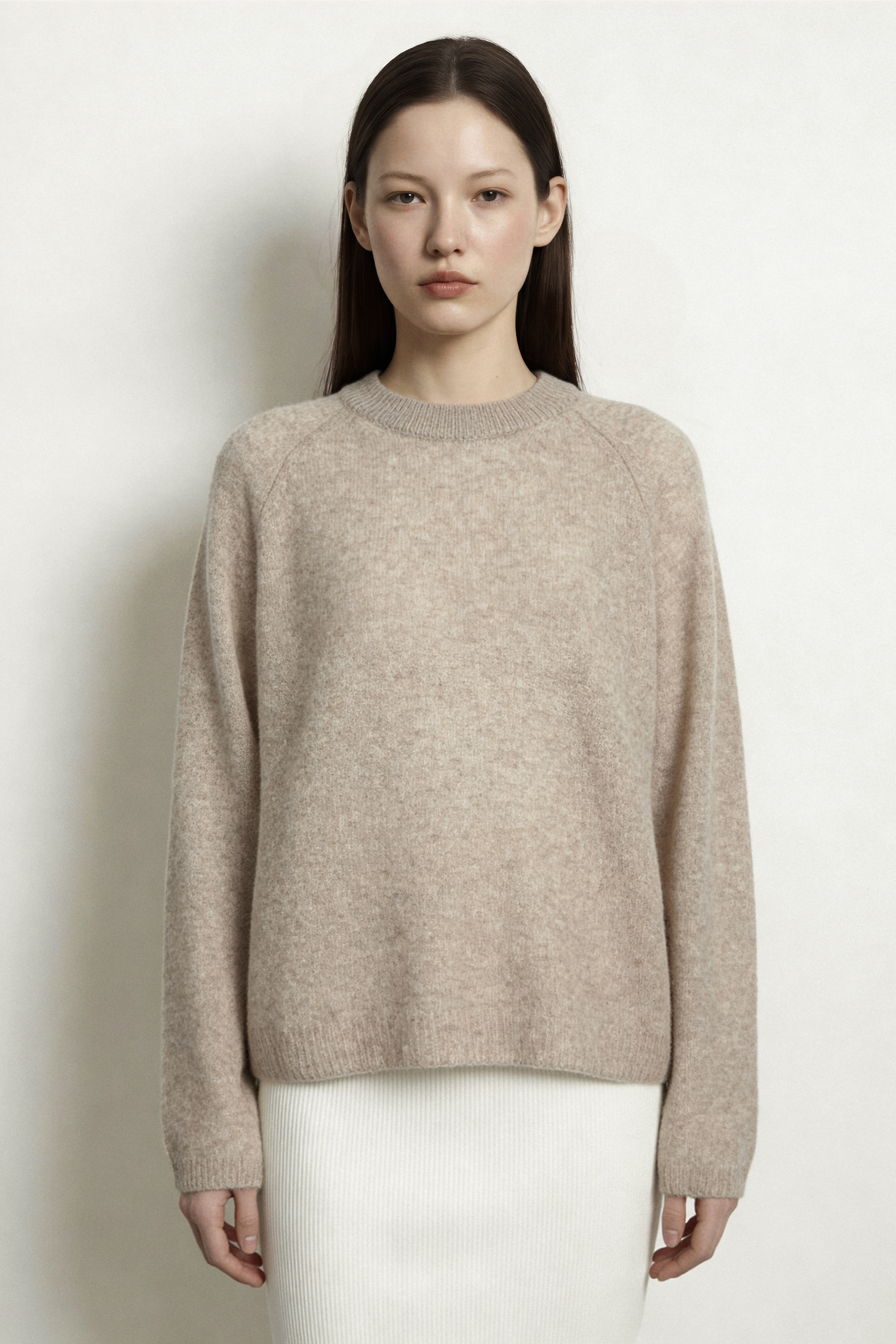 AIR-CASHMERE sweater (Oatmeal)