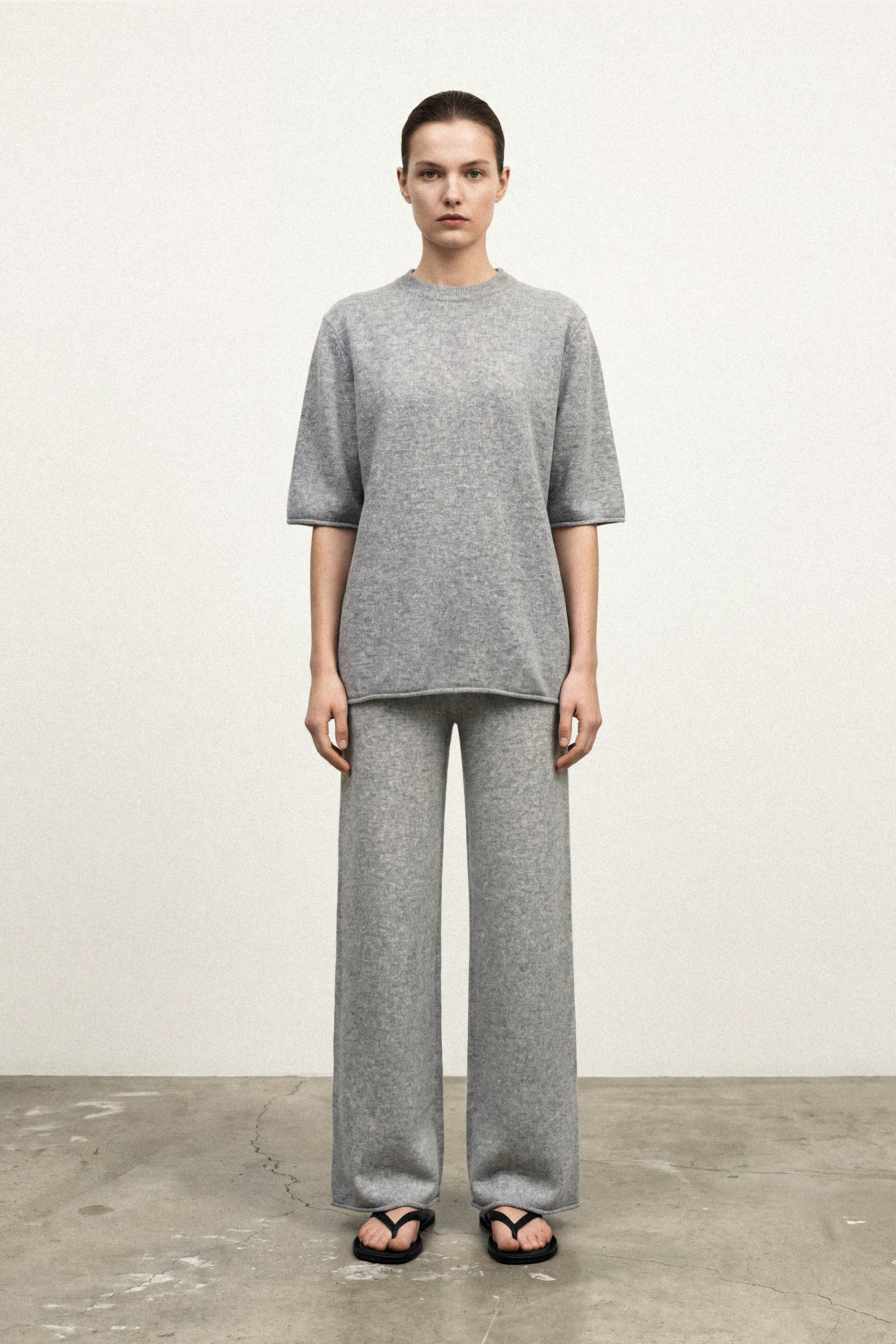 HILTON cashmere-blend pants (Grey)