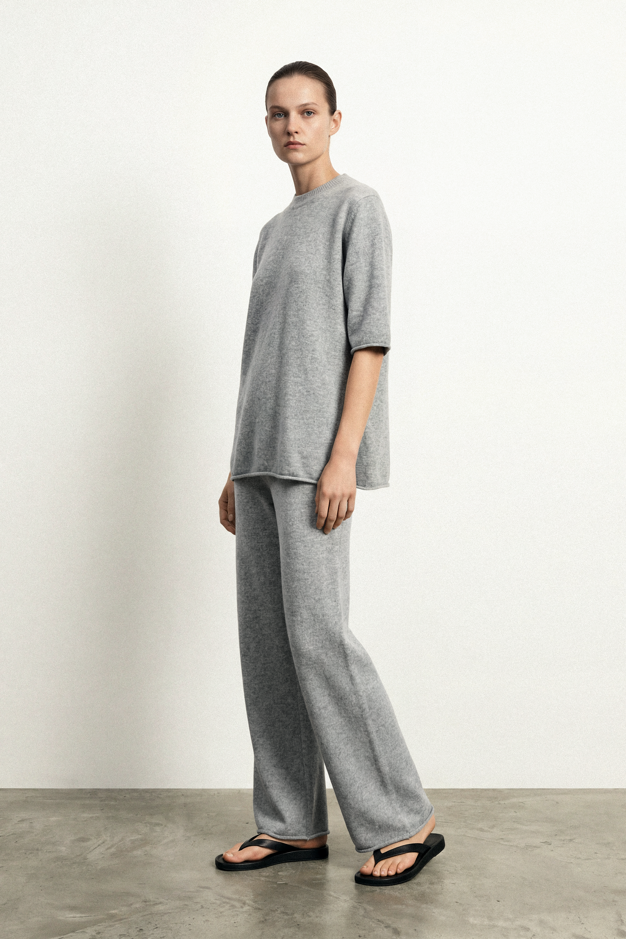 HILTON cashmere-blend pants (Grey)