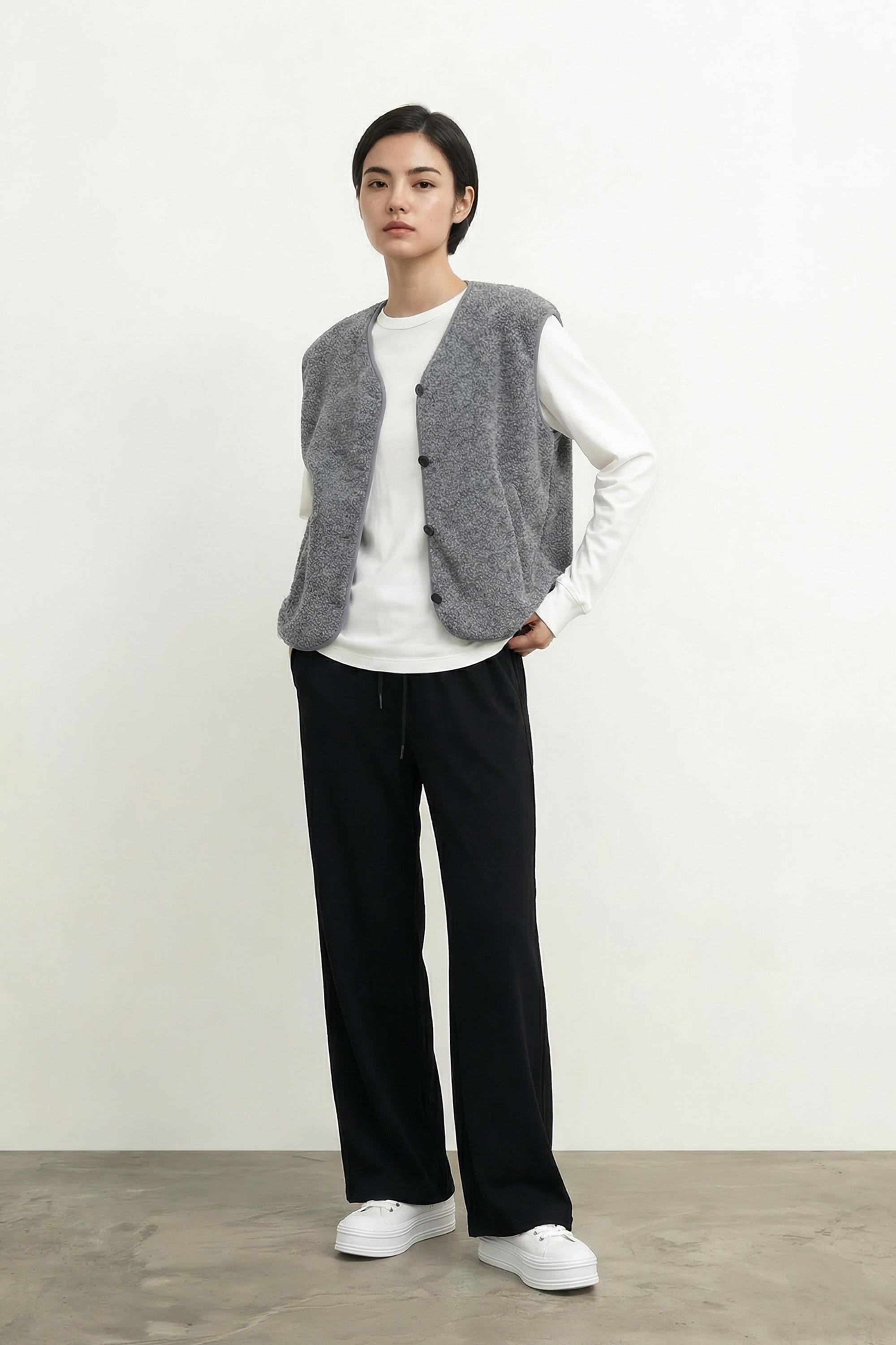 MUMU wool gilet (Grey)