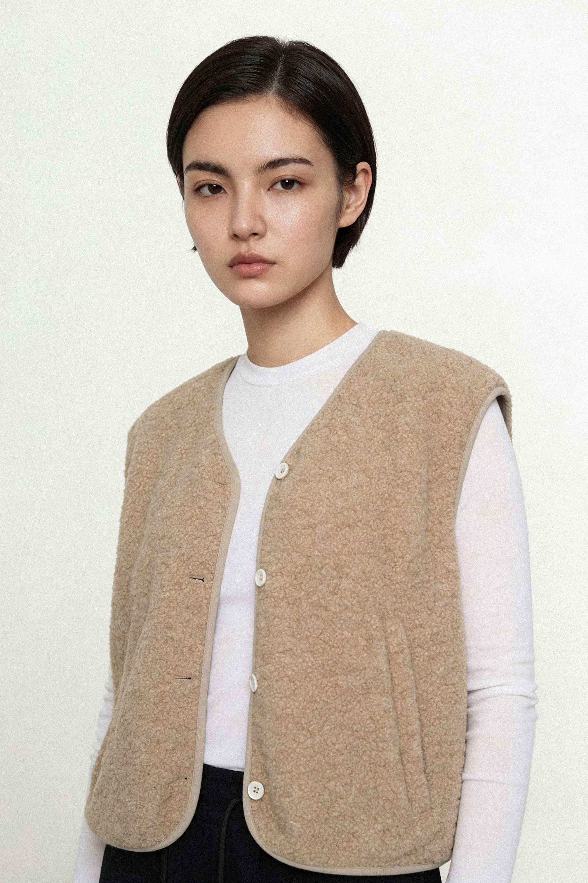 MUMU wool gilet (Camel)