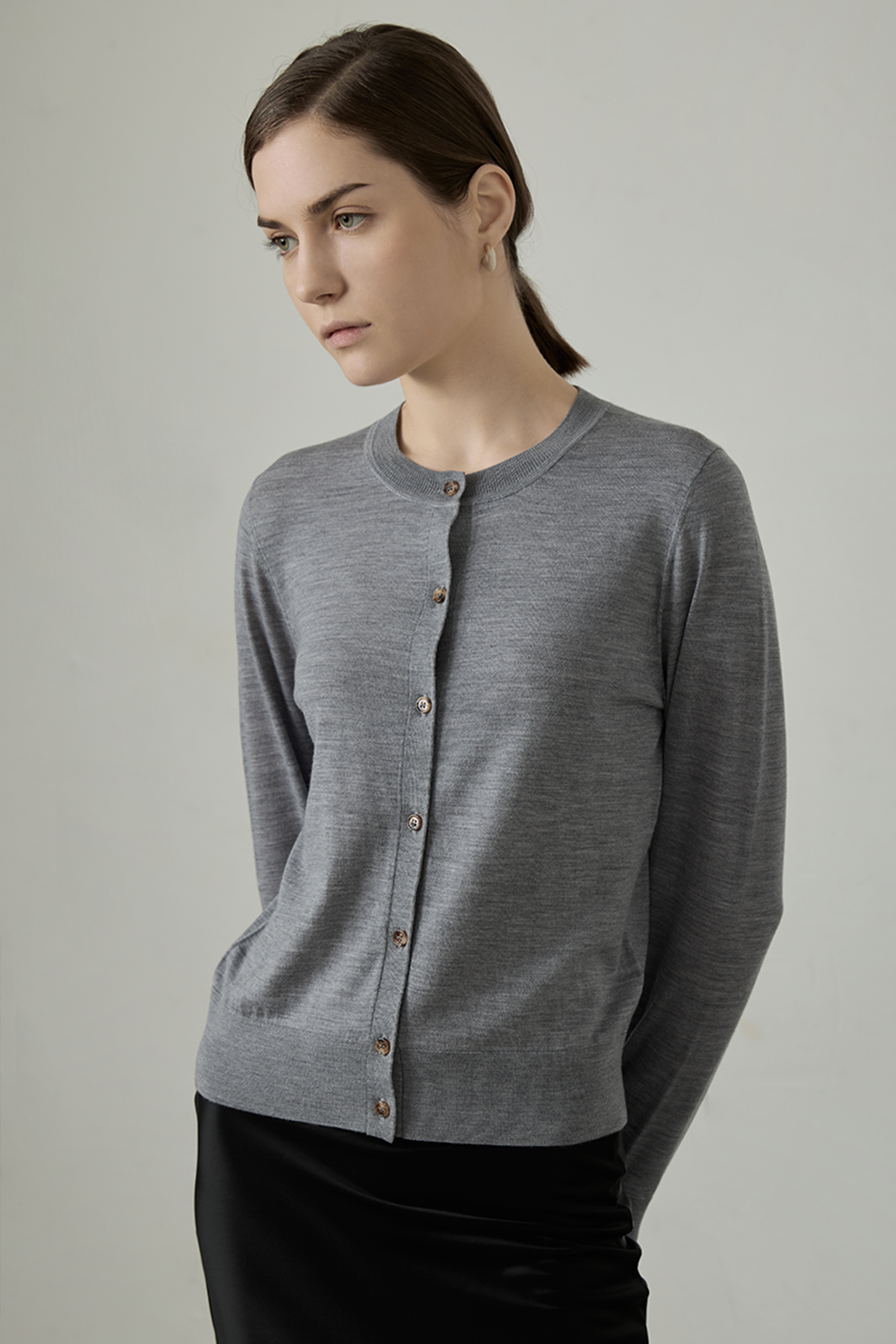 S.CLASS superfine wool cardigan (Grey)