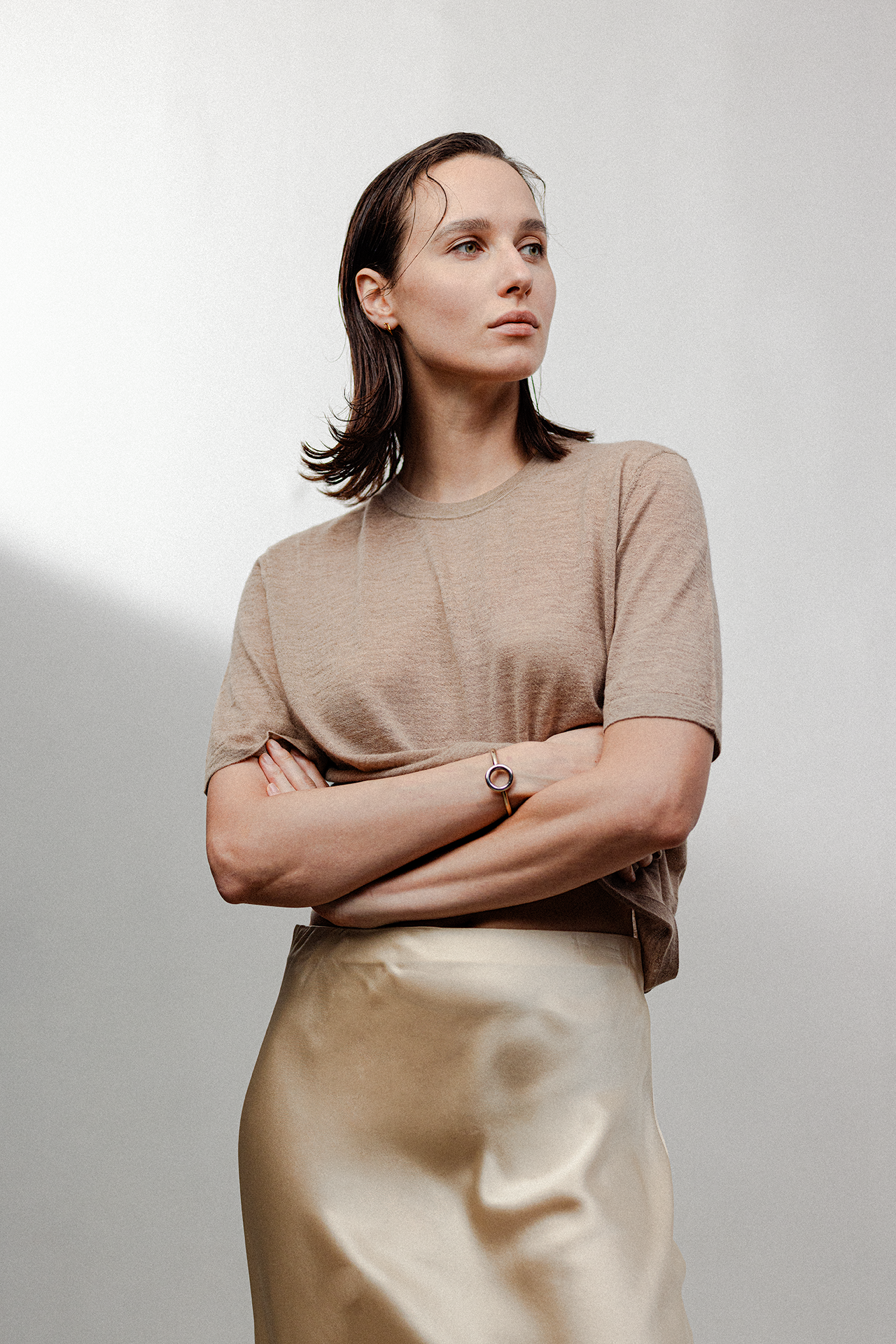 ELGIN cashmere oversizd top (Natural)