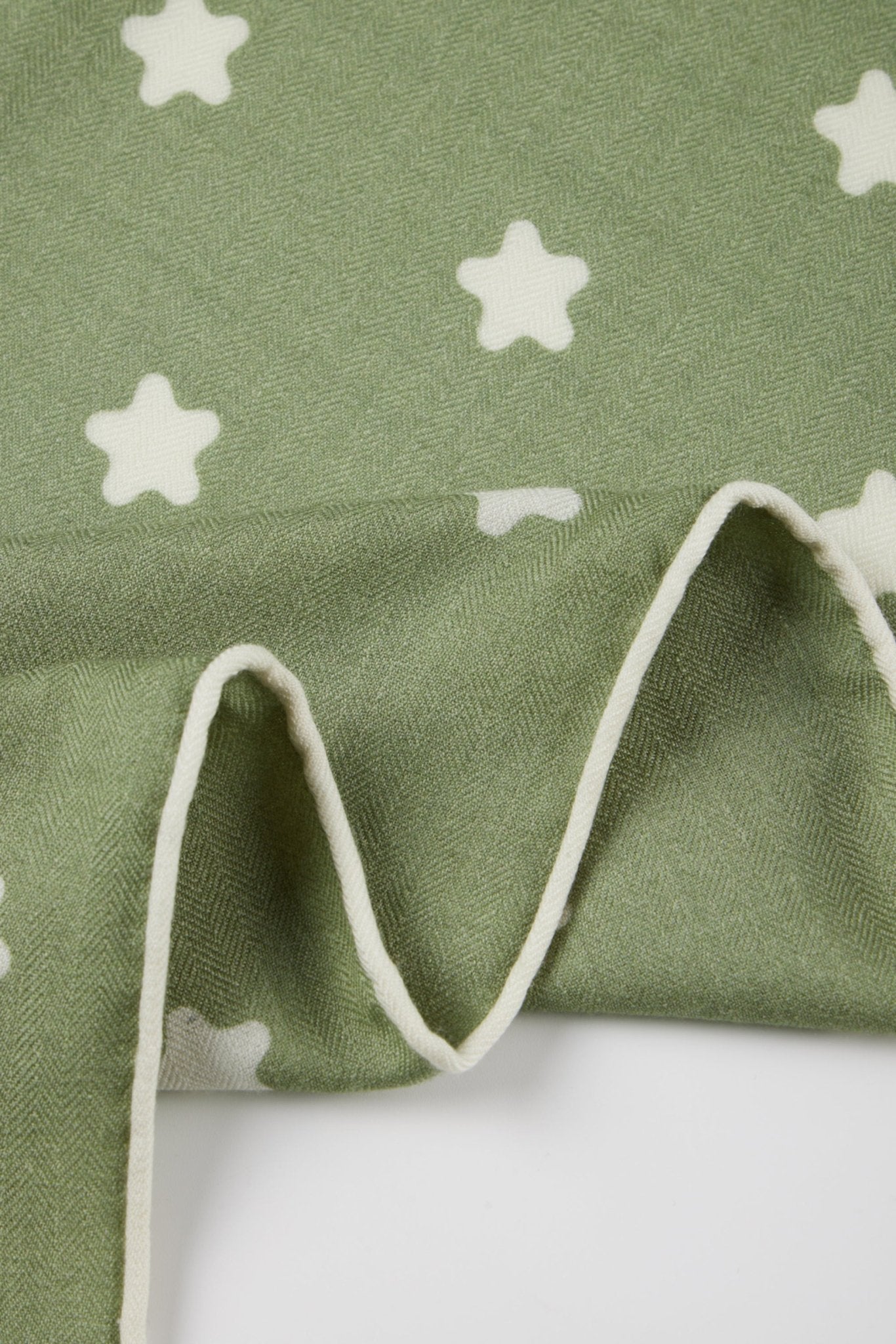 55cm silk-blended scarf (Sage) - STELLAM