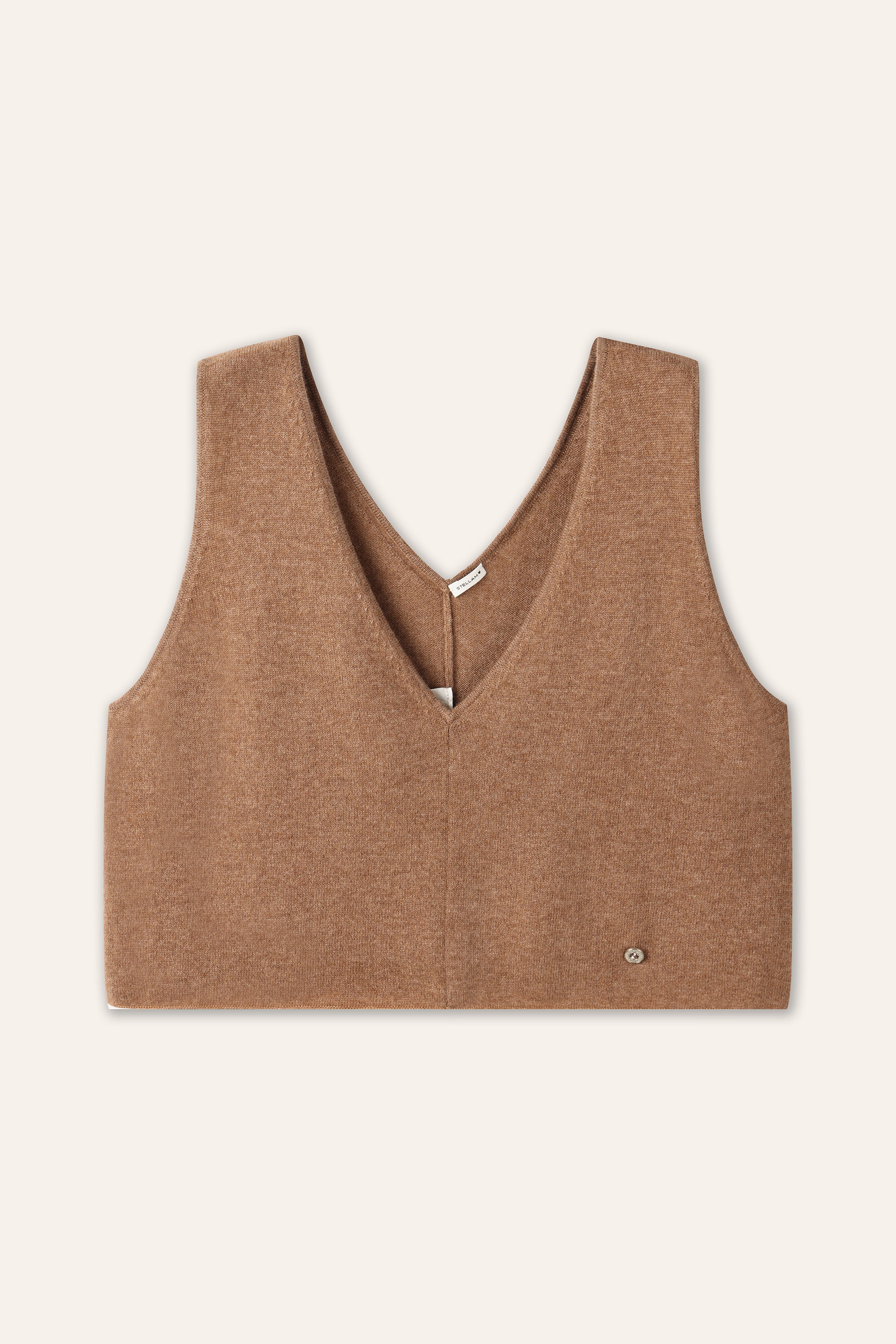 ALICIA cashmere tank top (Brown)