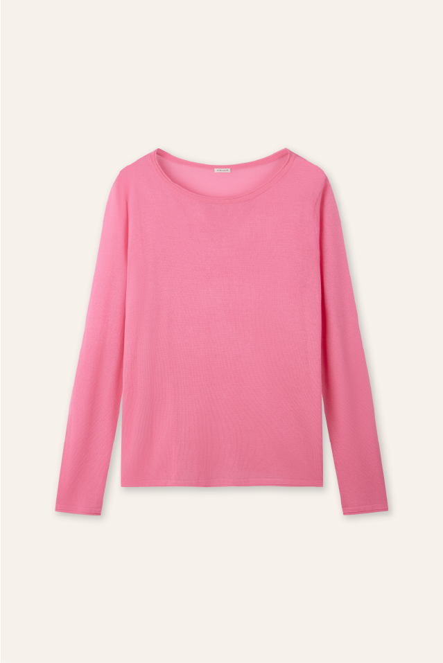 SHINE TENCEL 混紡上衣(亮粉色)
