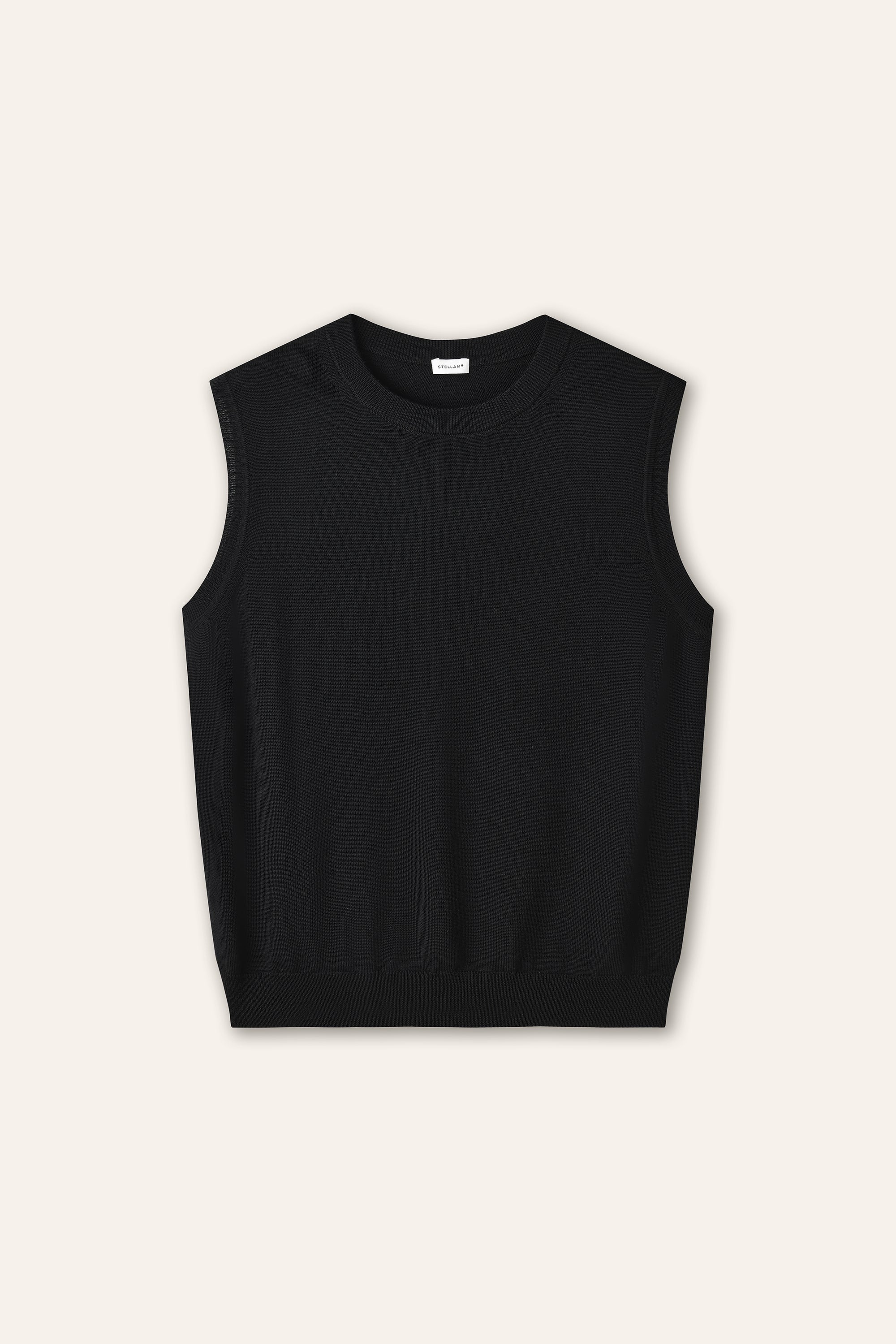 CASI marino wool vest (Black)
