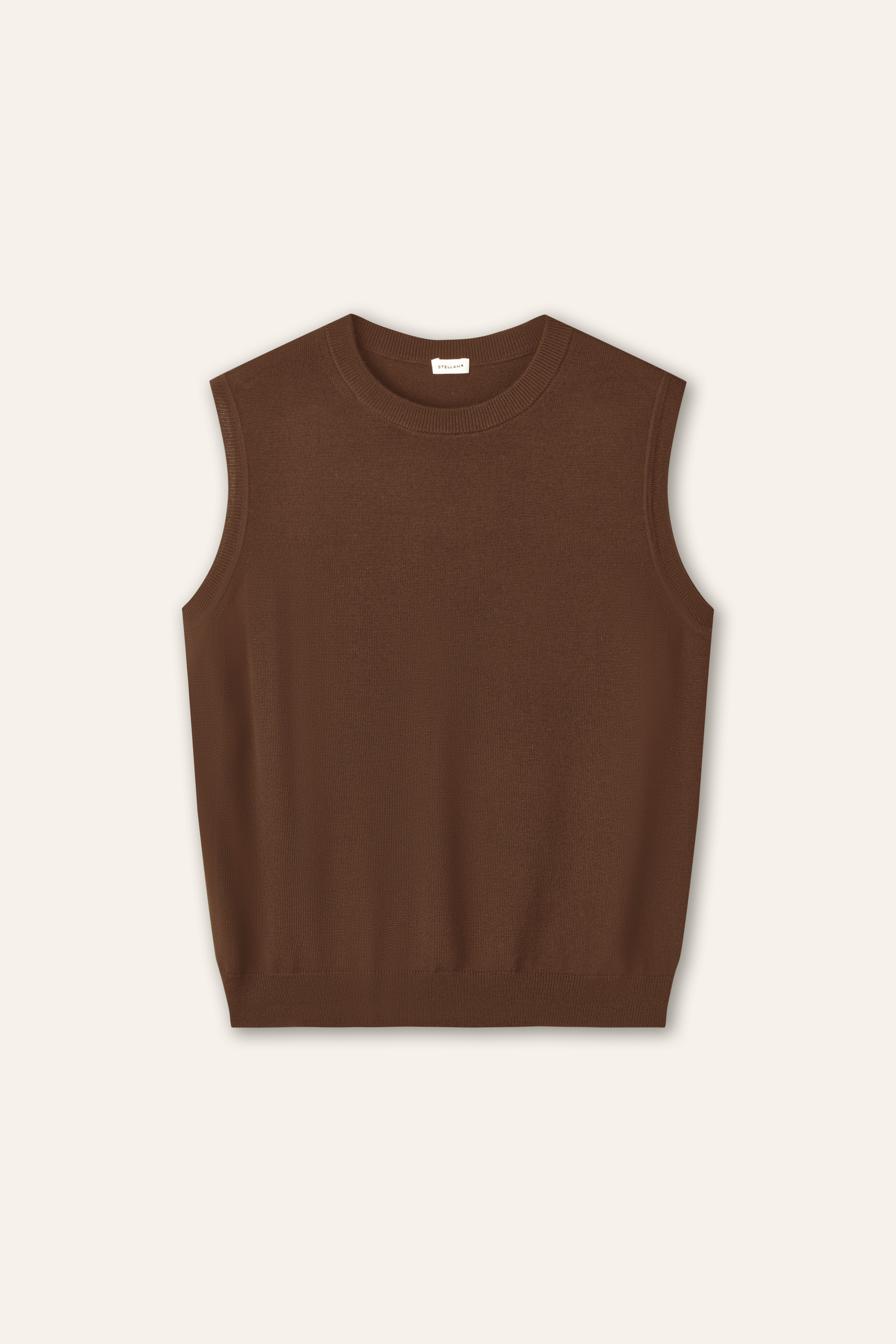 CASI 美利奴羊毛背心(棕色)