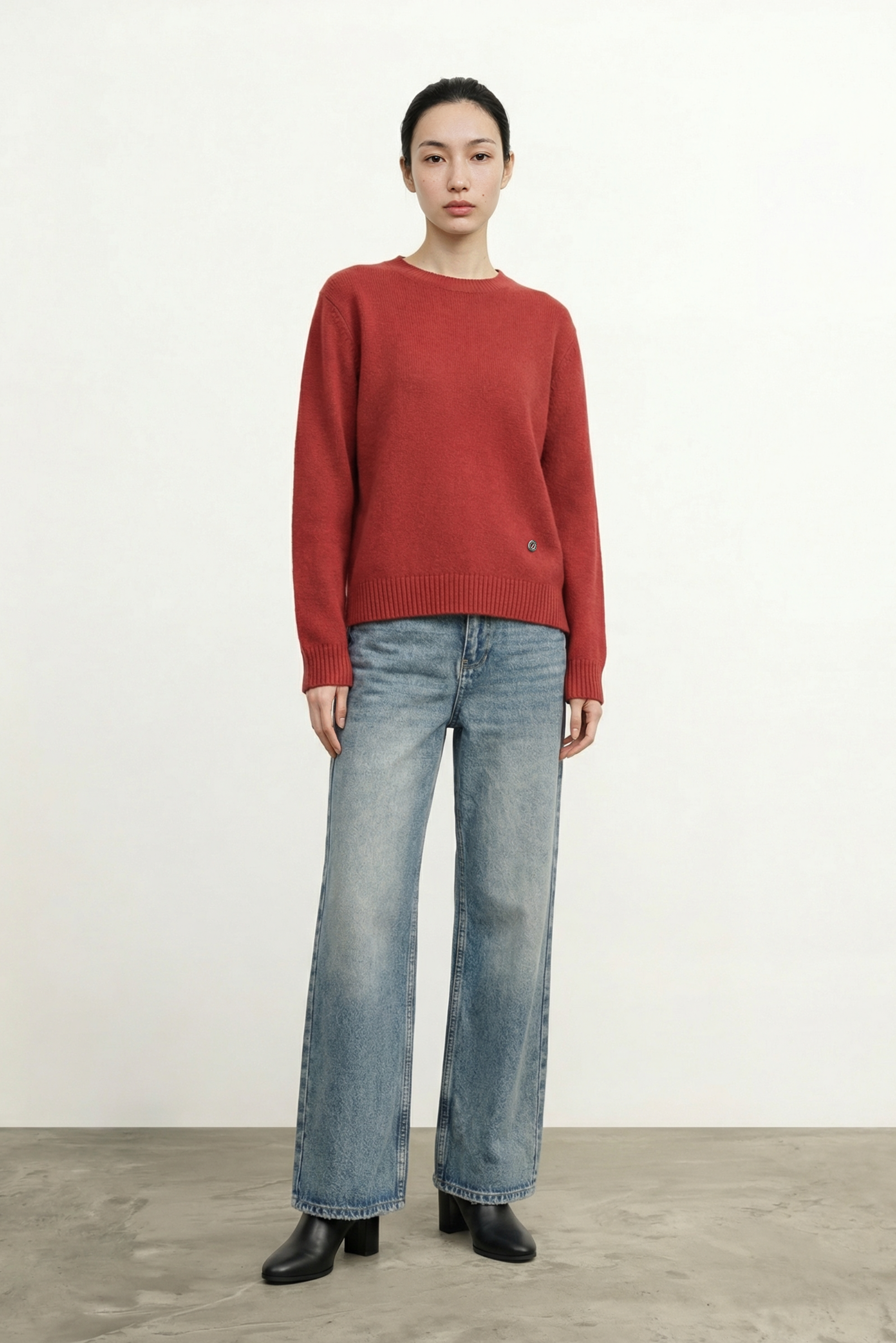LINE 2.0 wool sweater (Red)