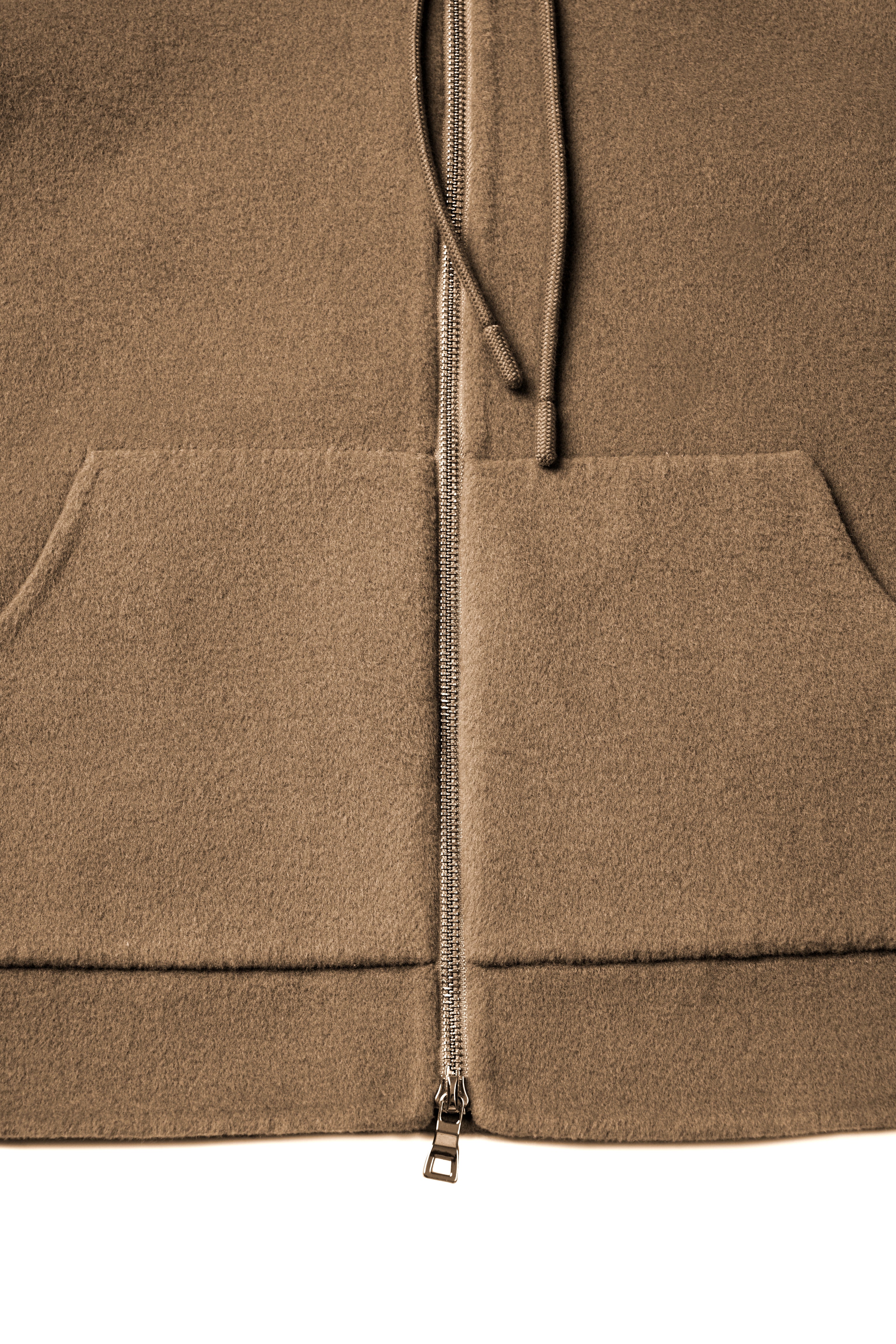 CAMIE 2.0 wool-blended zip jacket (Camel)