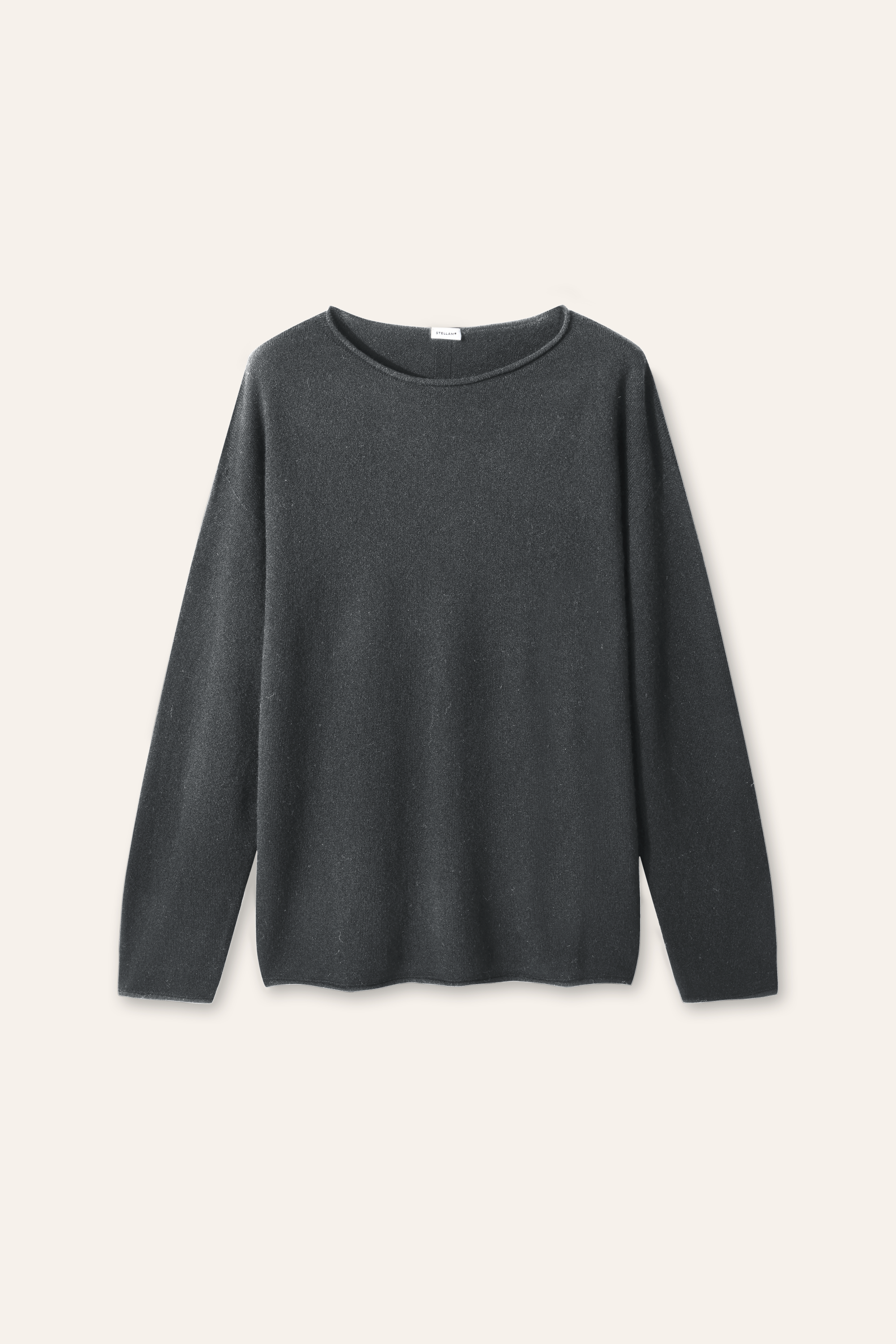ELEANOR seamless cashmere-blend sweater (Dark grey)
