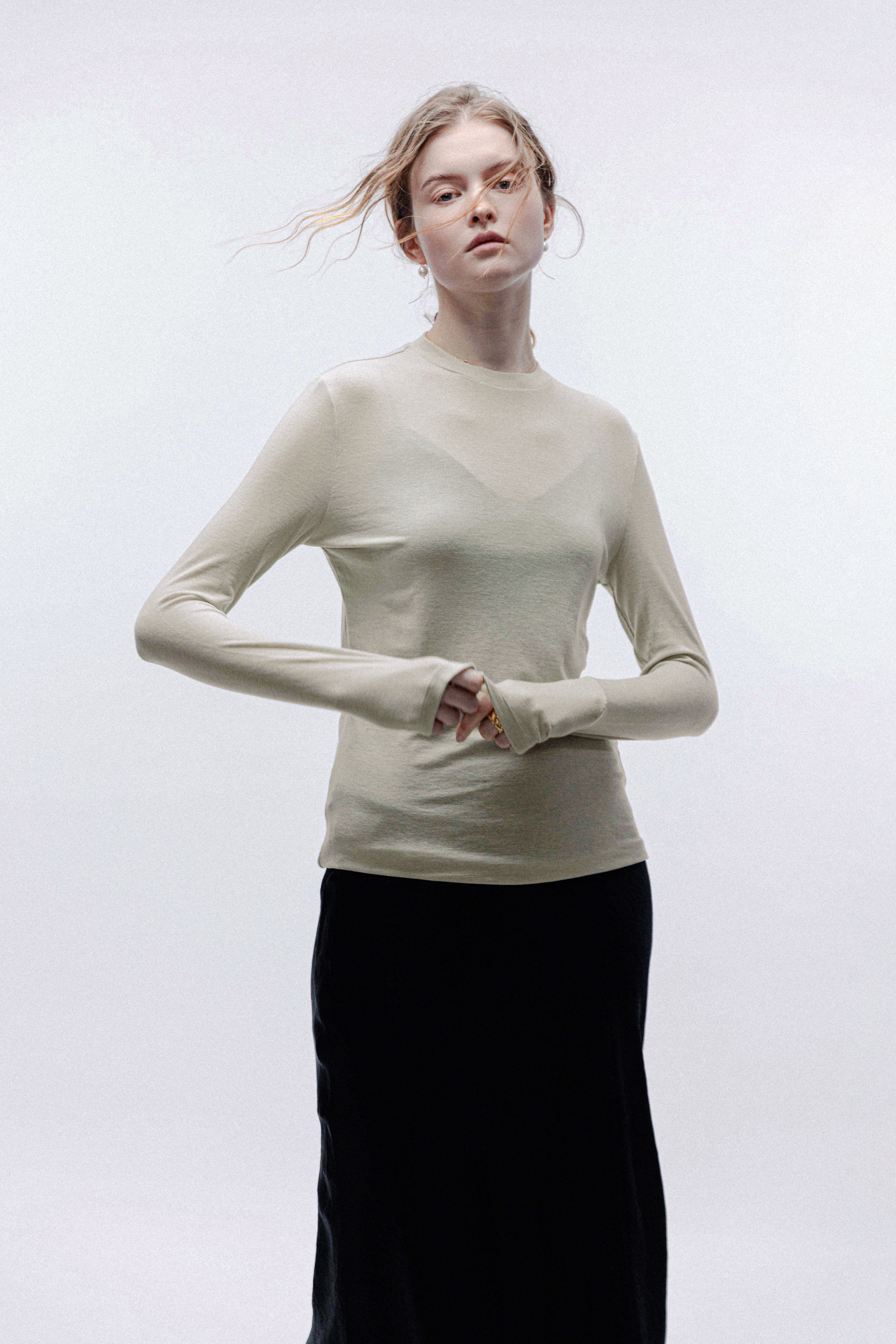 EMMA TENCEL™ jersey top (Sage)
