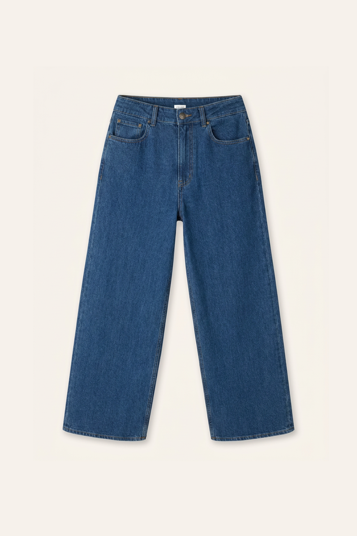 KENT washed wide-leg jeans (Denim blue)