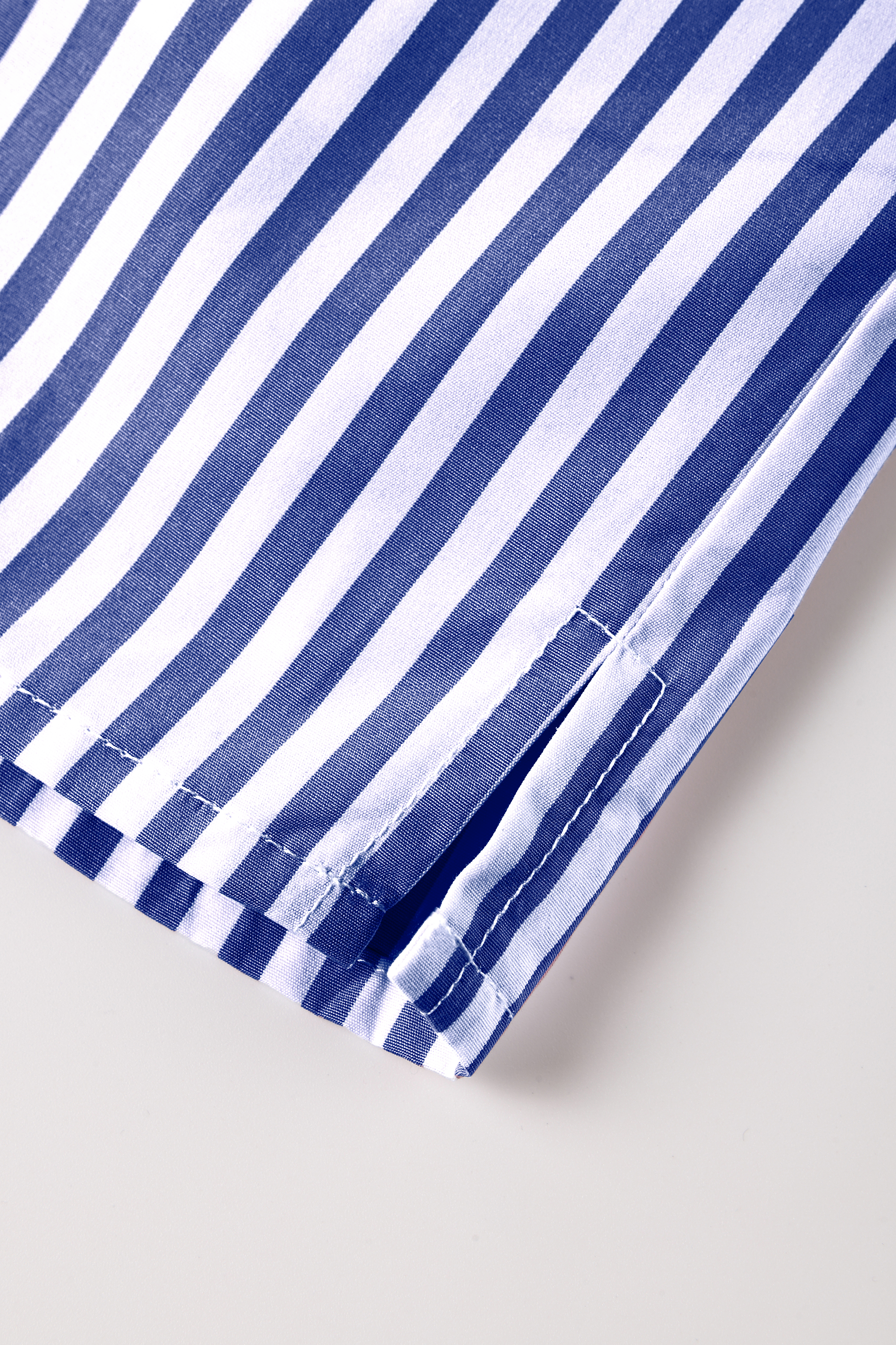 LARE cotton striped shorts (Blue stripe)