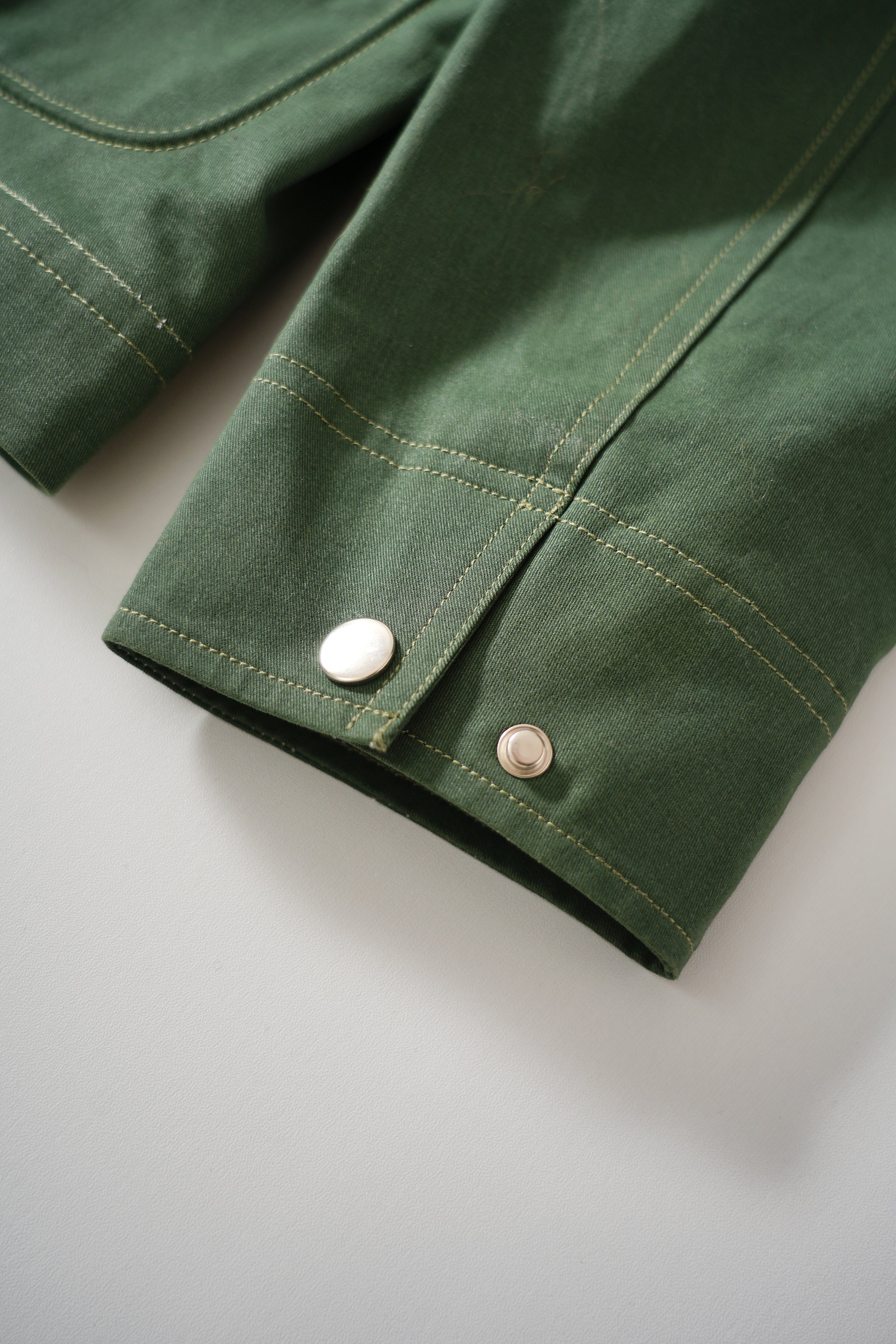 AGATE cotton trench jacket (Army green)