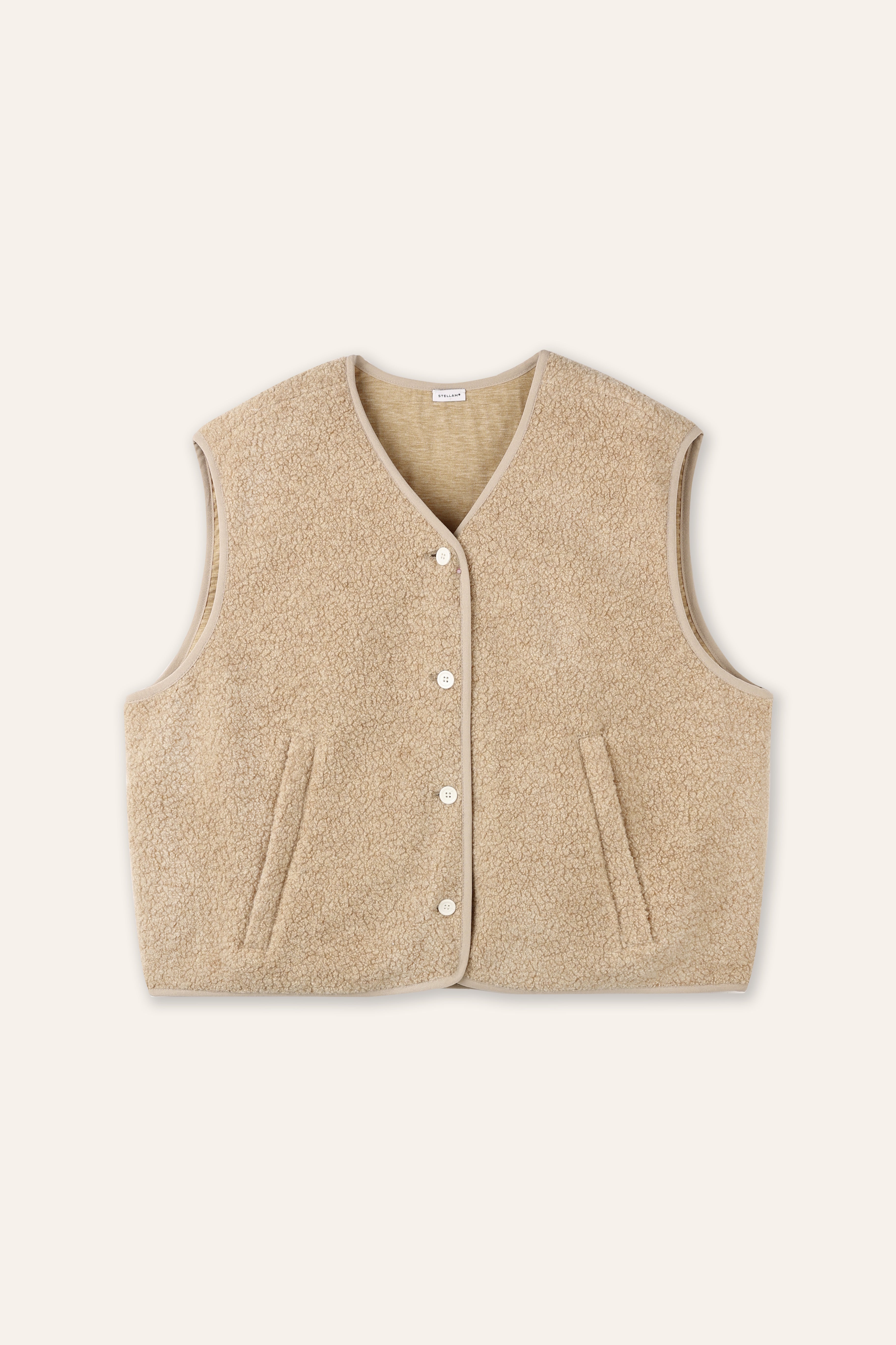 MUMU wool gilet (Camel)