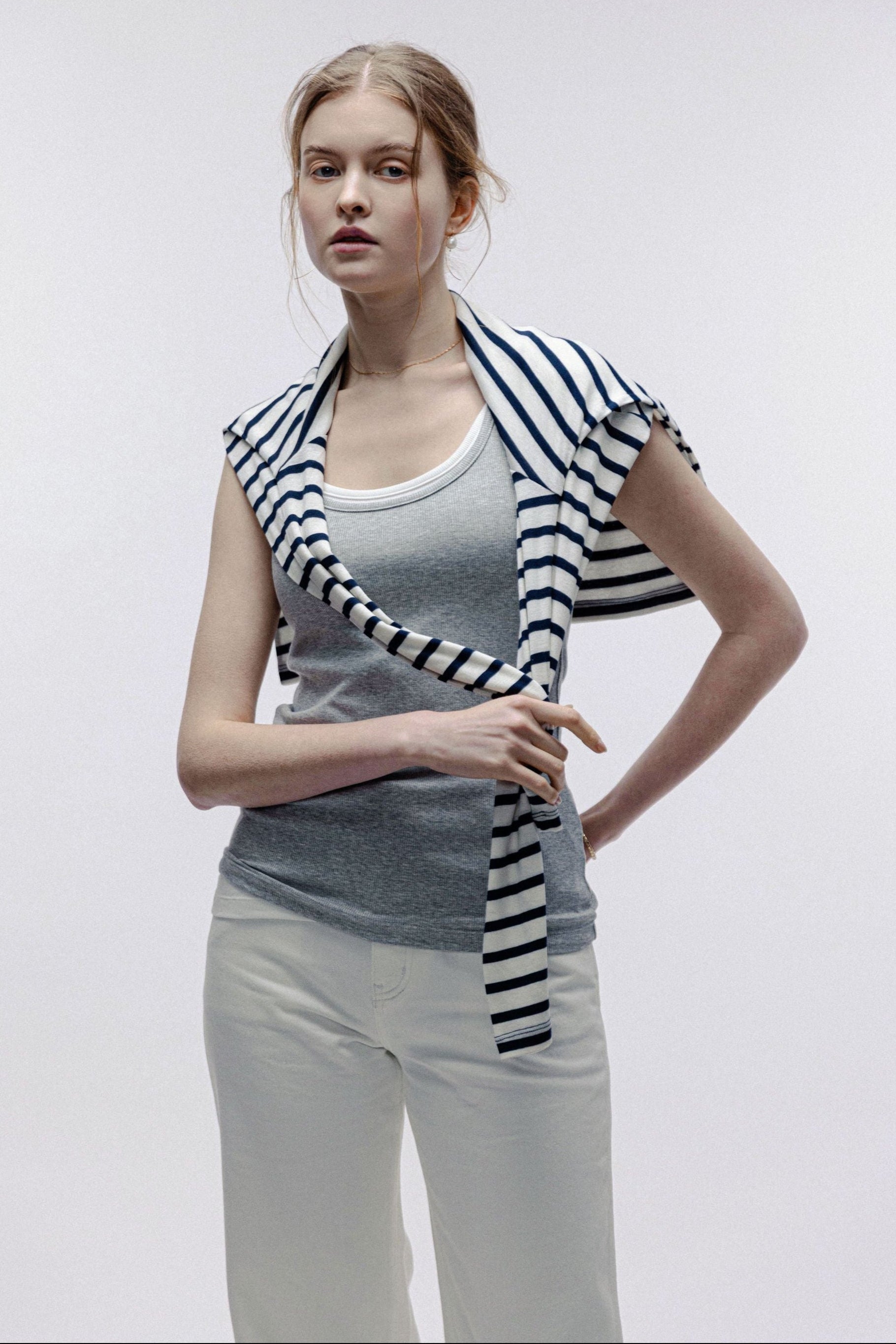 SOLA cotton tank top (Grey)