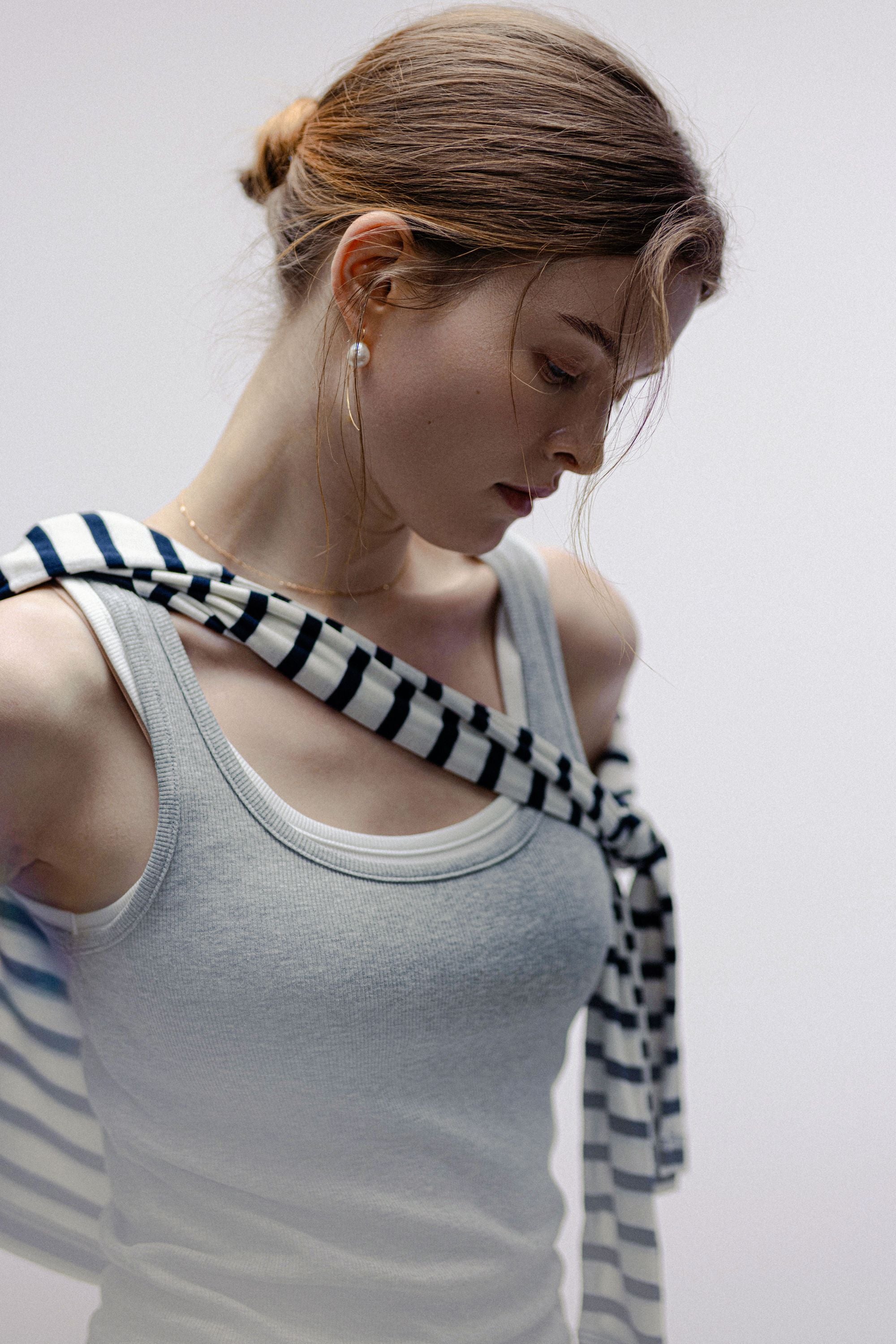 SOLA cotton tank top (Grey)