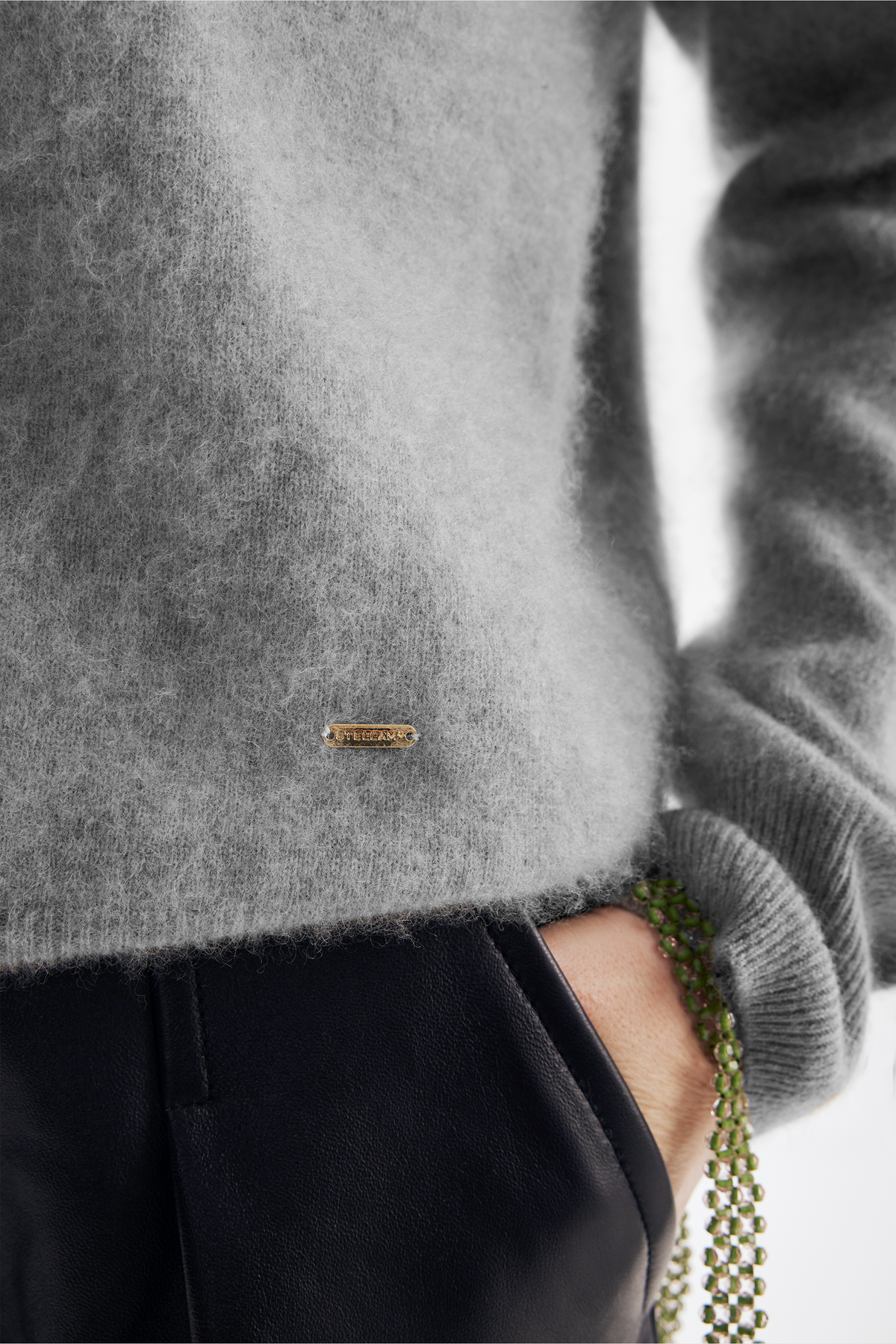PHOENIX wool seamless pullover (Light grey)