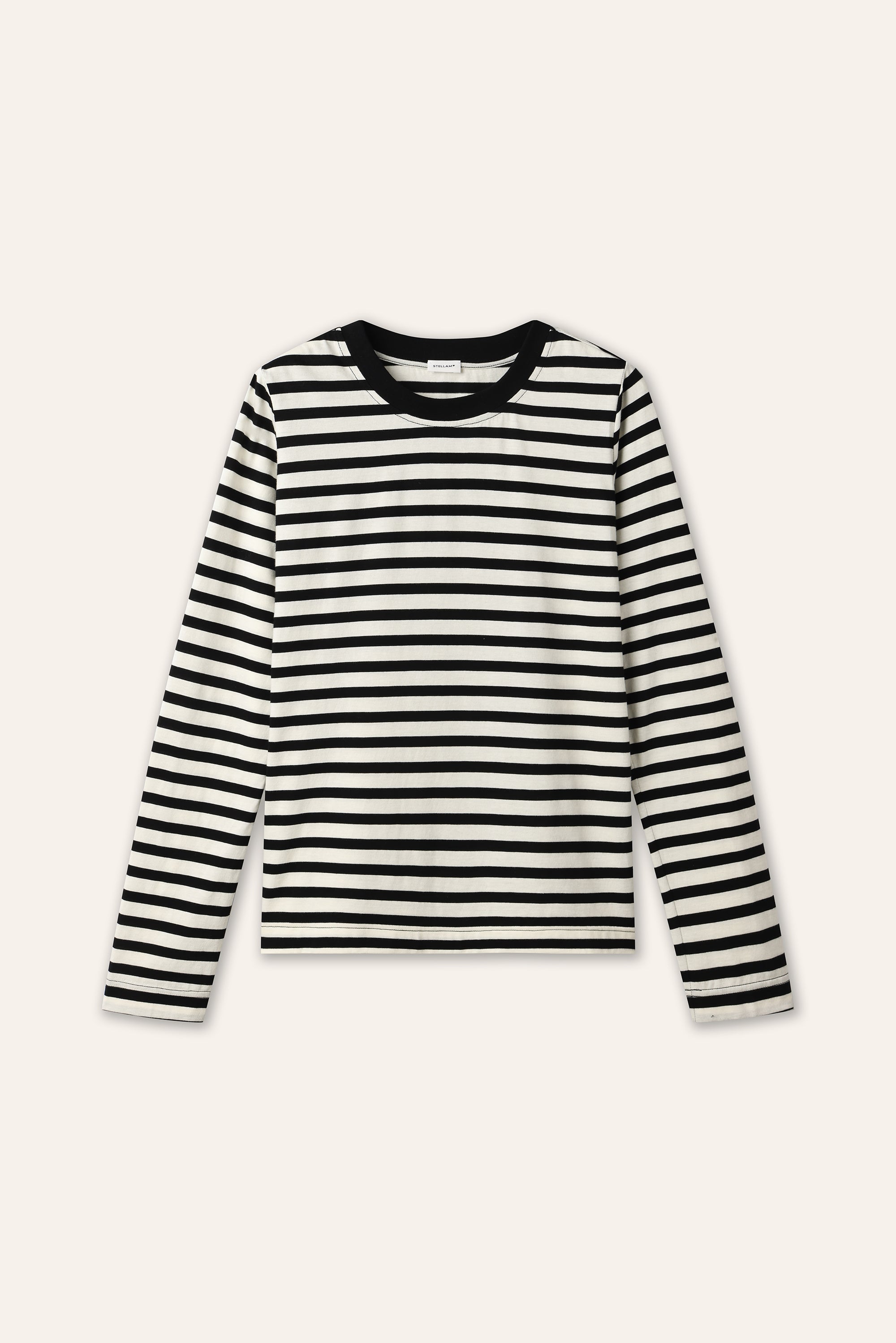 PIMA 2.0 cotton long tee (Black stripe)