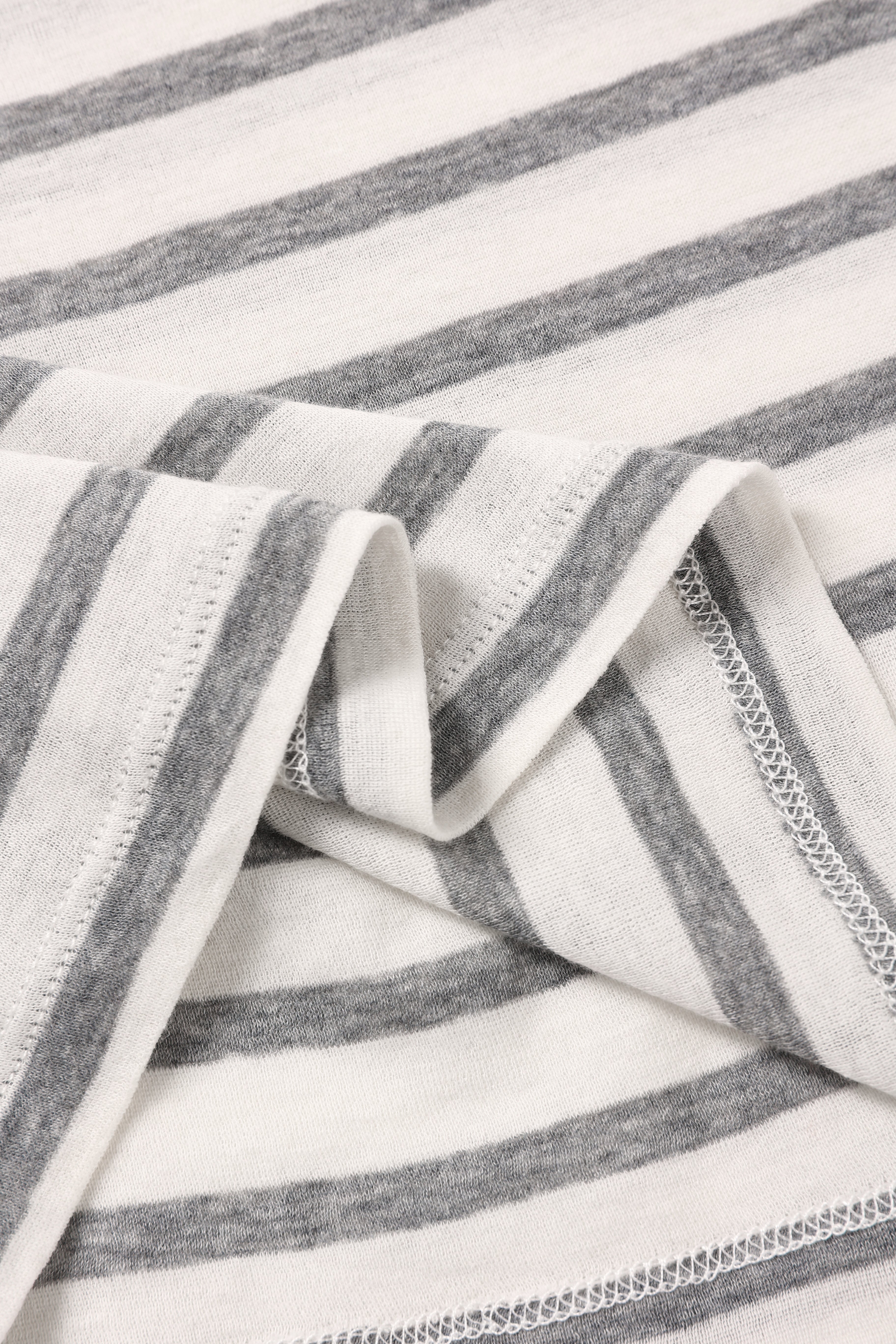 PIMA cotton long-sleeves (Grey stripe)