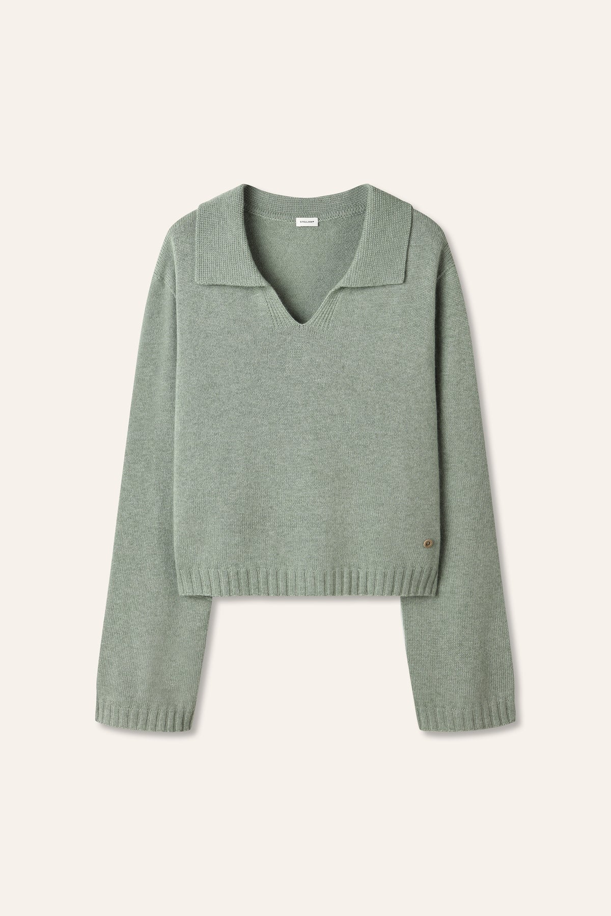 POLLY cashmere seamless pullover (Sage)
