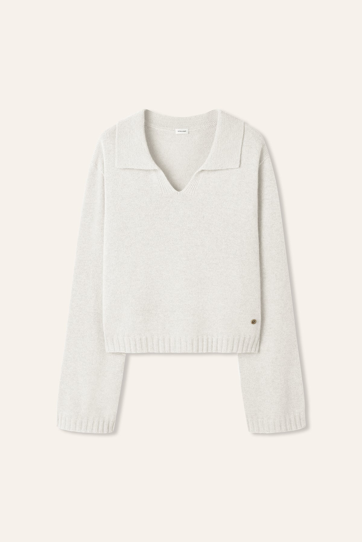 POLLY cashmere seamless pullover (White)