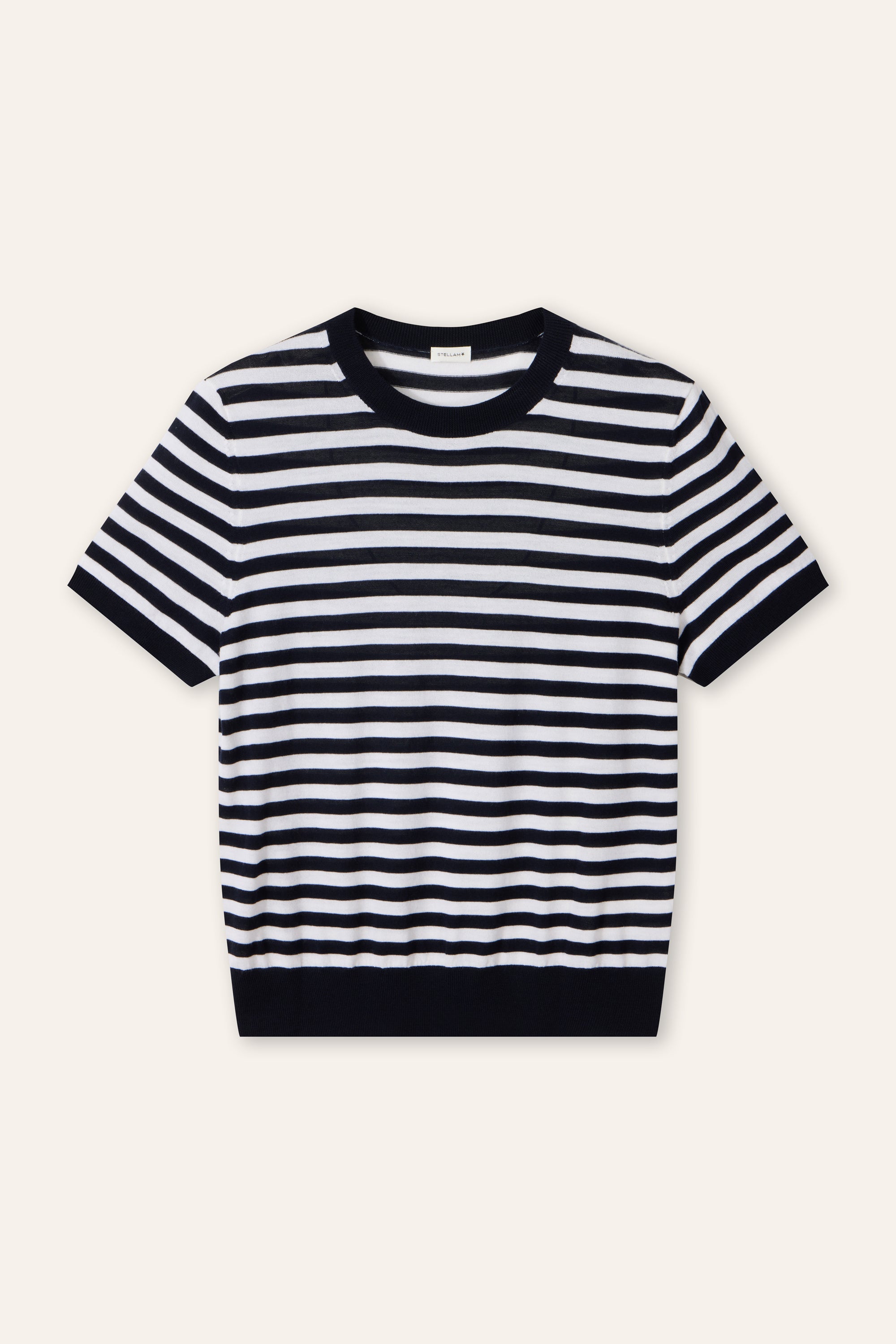 RARA superfine wool top (Navy stripe)