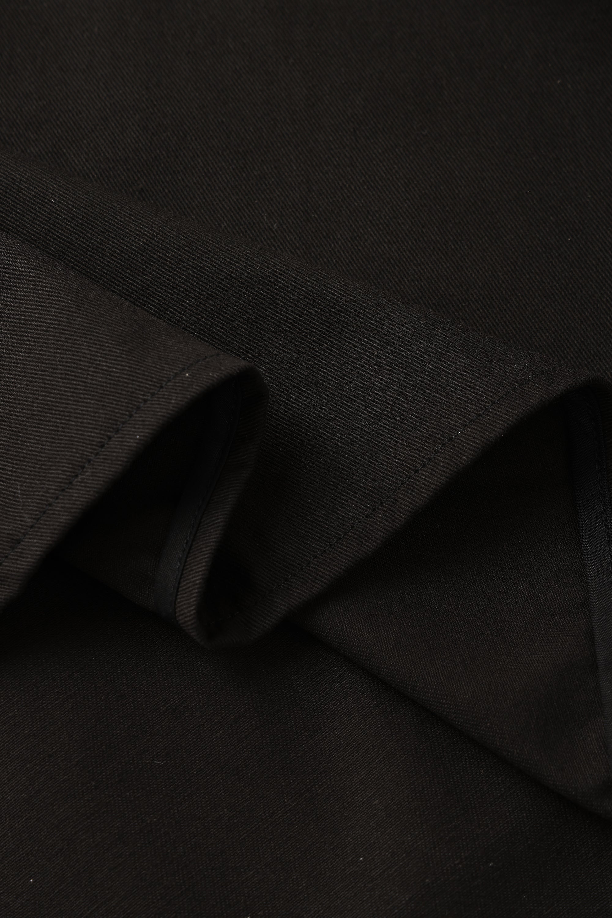 RORA cotton midi skirt (Black)