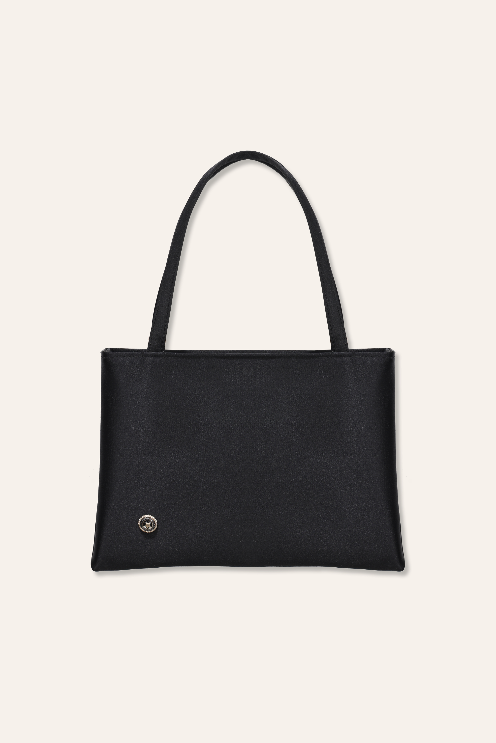 MANO mini silk tote bag (Black)