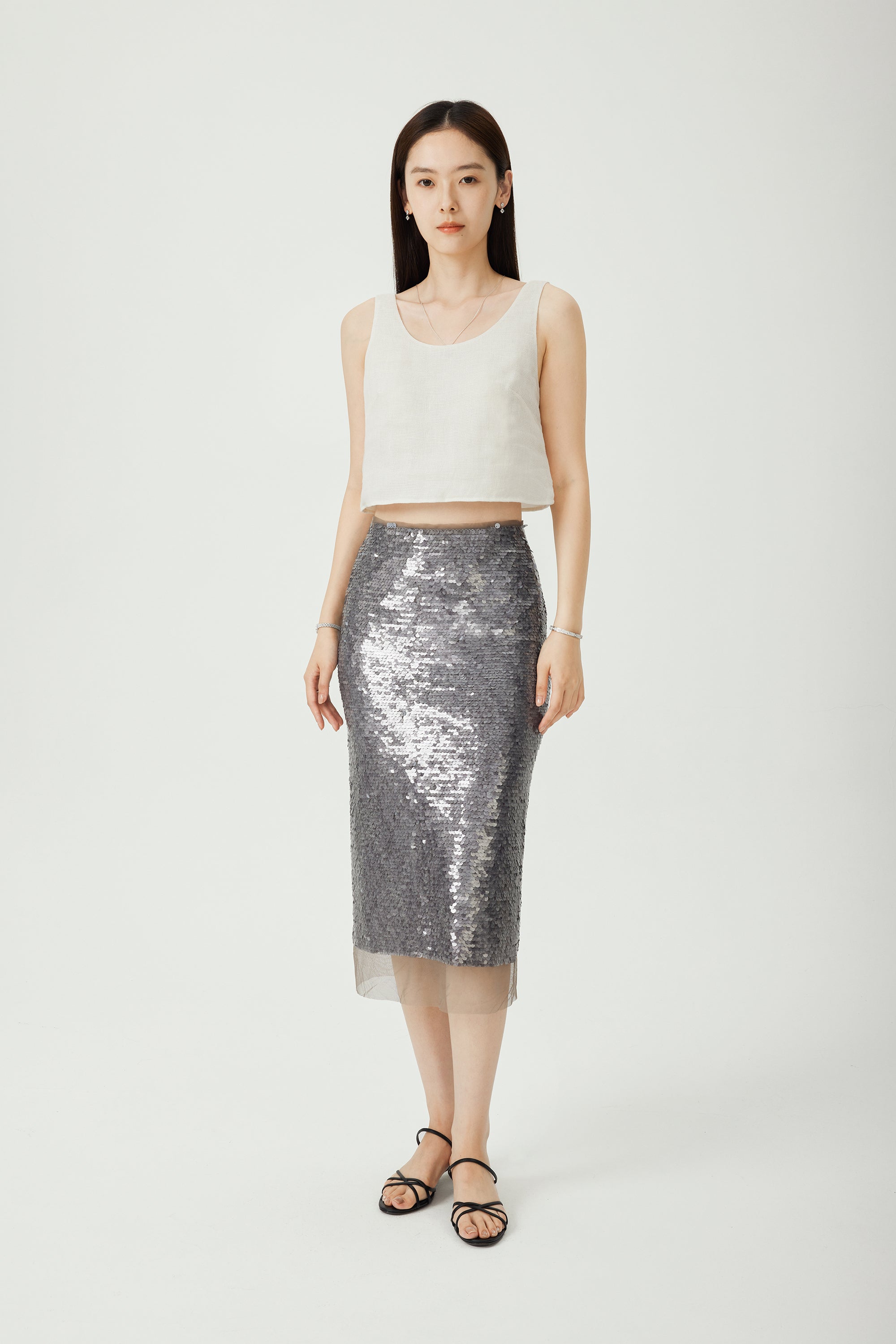 MERMAID 2.0 mid skirt (Dark Grey)