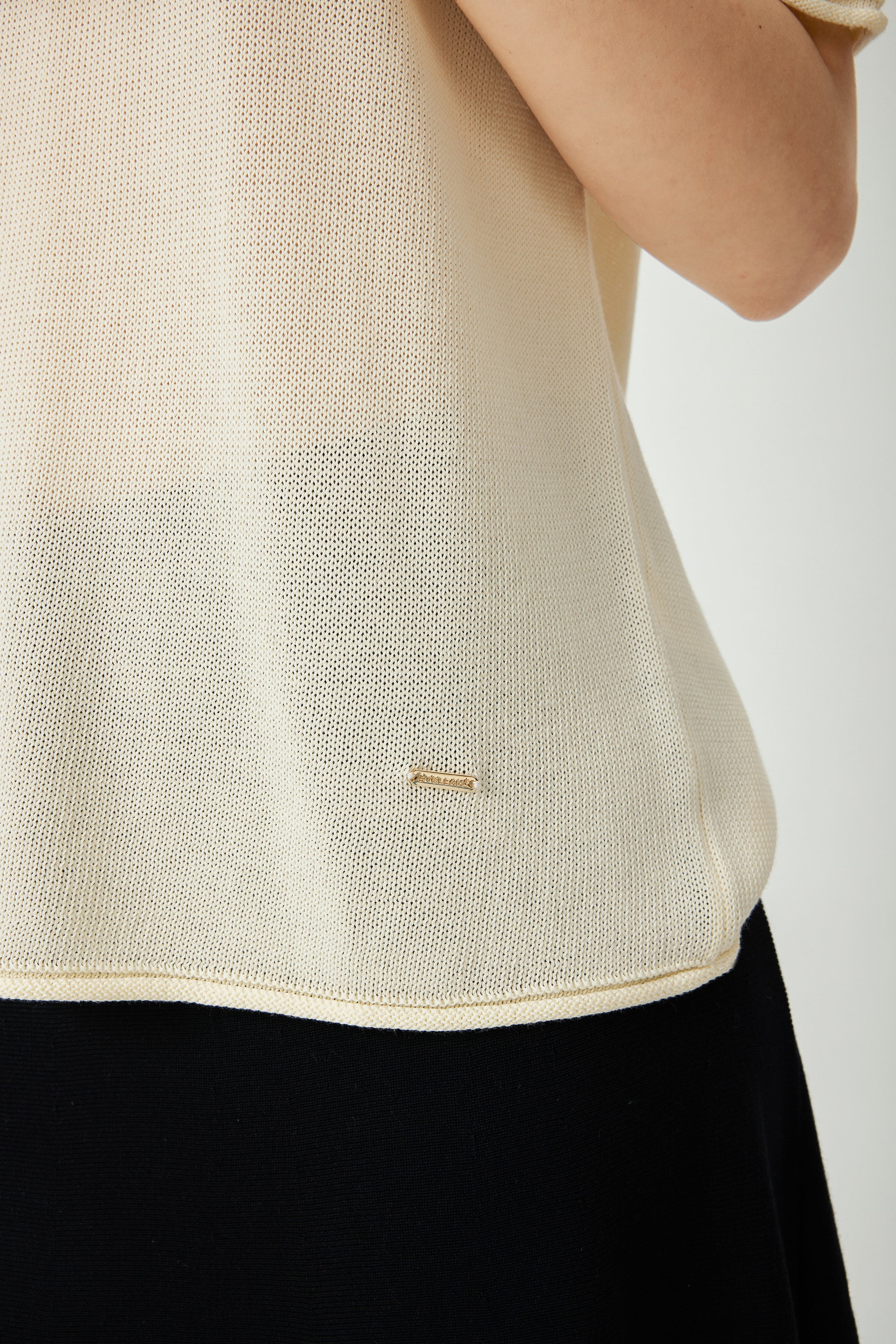 WIGGLE acetate cotton oversize top (Light yellow)
