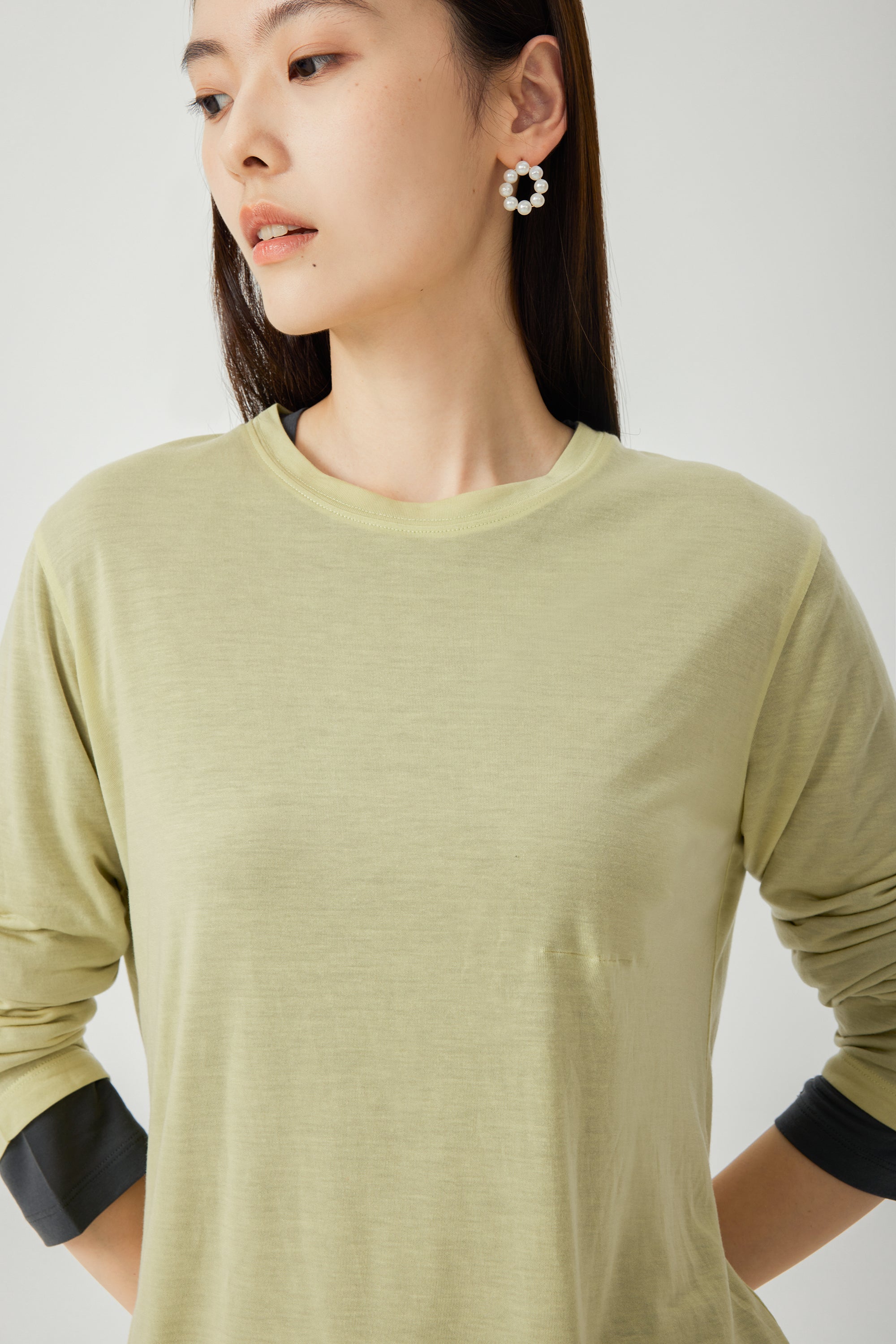 IRIS TENCEL™ easy-care top (Lime)
