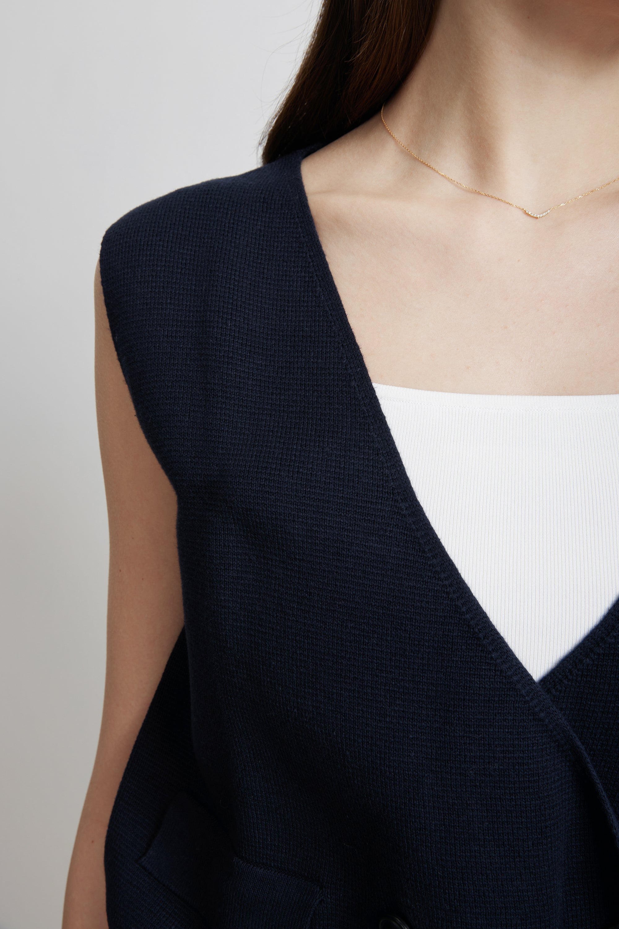 CIAO cotton gilet (Navy)