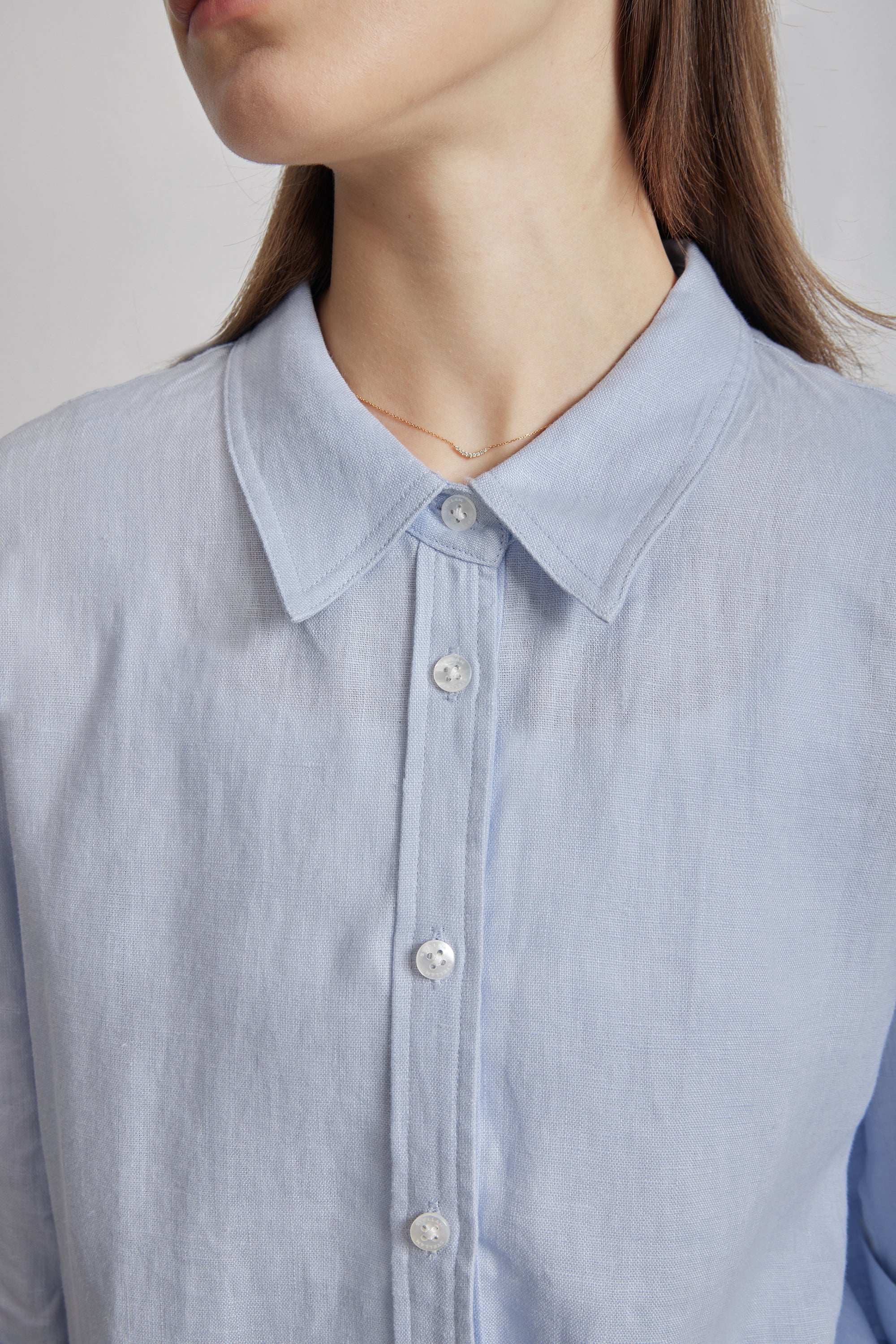 NAPLES 2.0 有機亞麻襯衫(淺藍色)