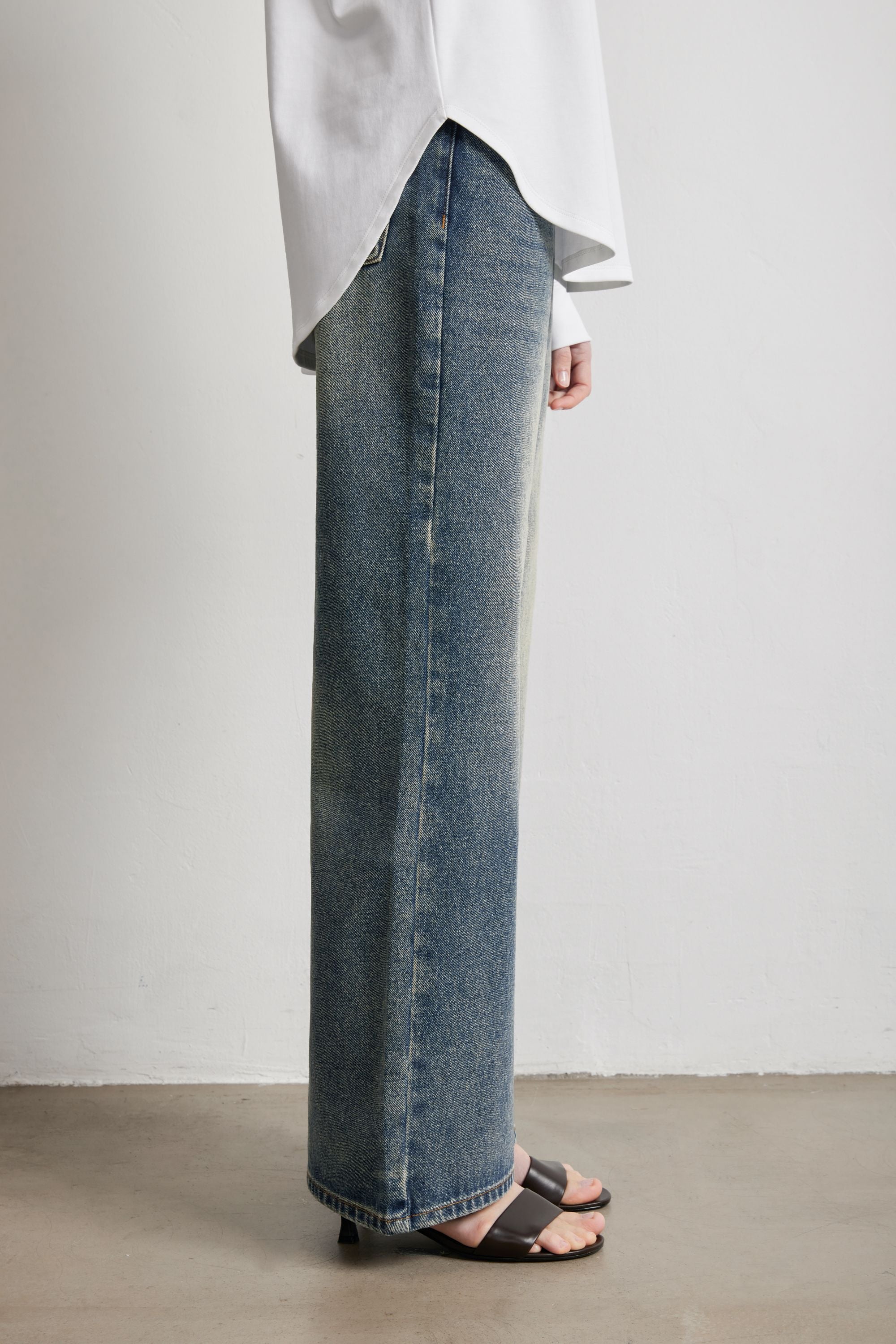 OPAL high-rise straight-leg jeans (Blue)