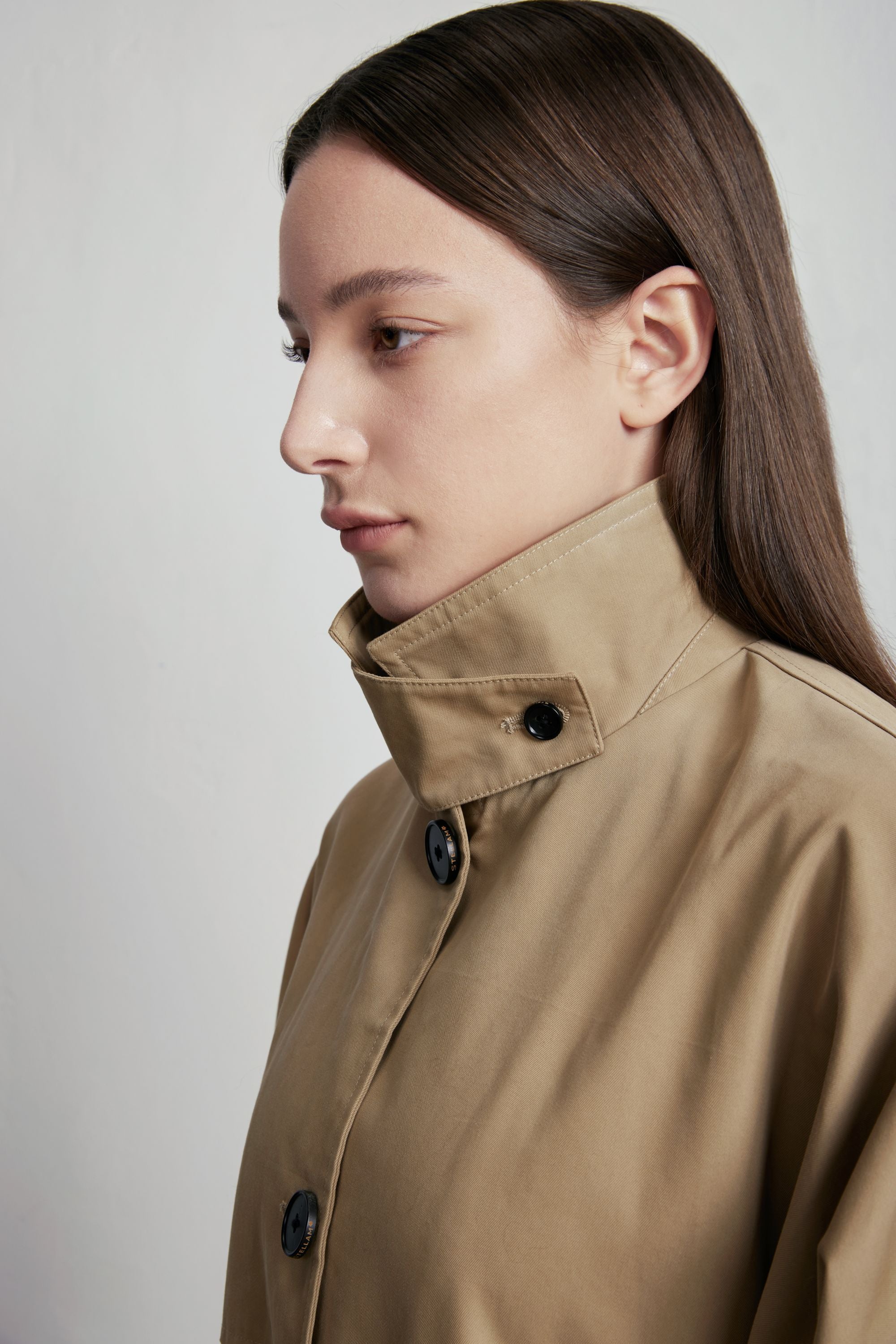 AMARA cotton trench coat (Sand)