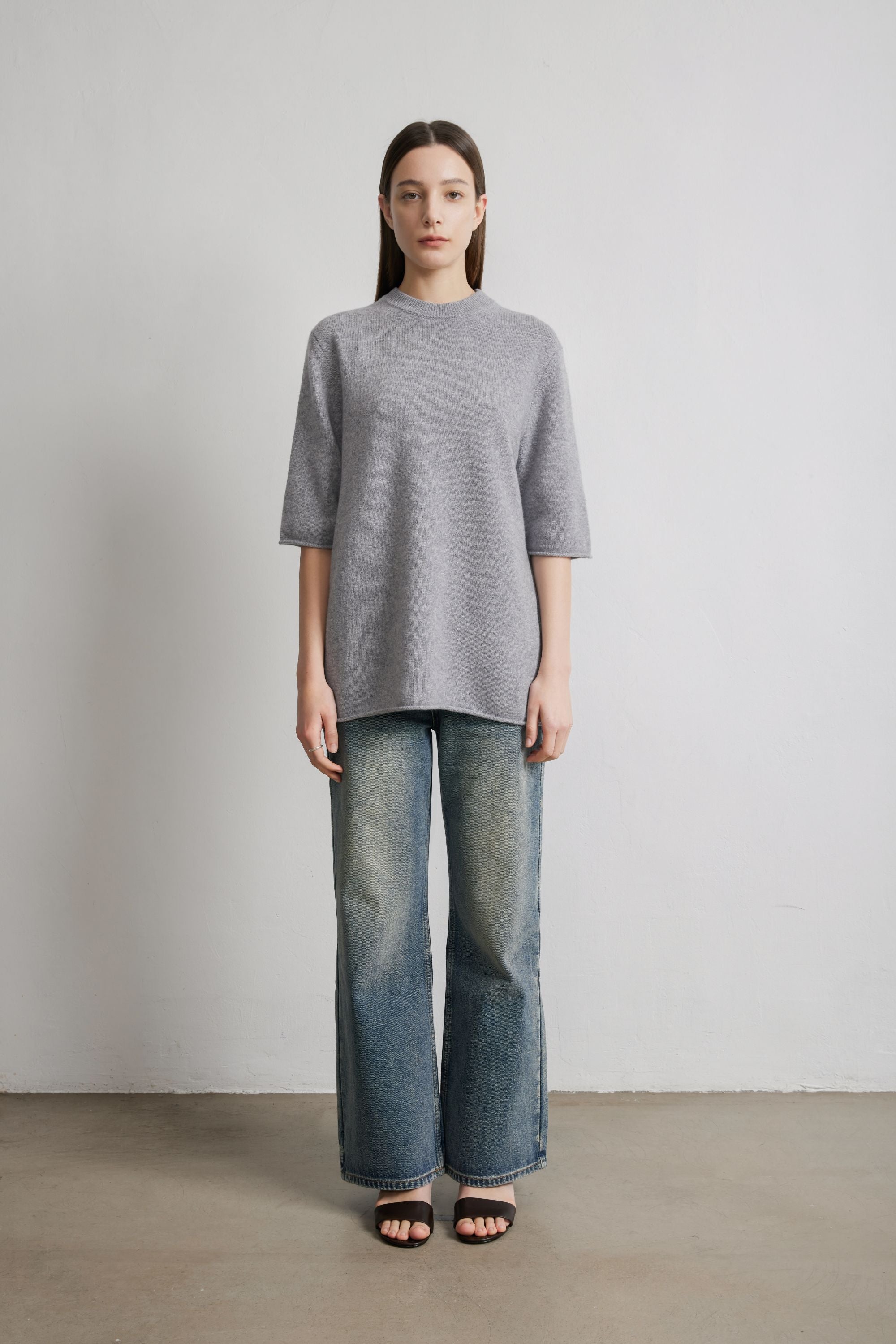 OPAL high-rise straight-leg jeans (Blue)