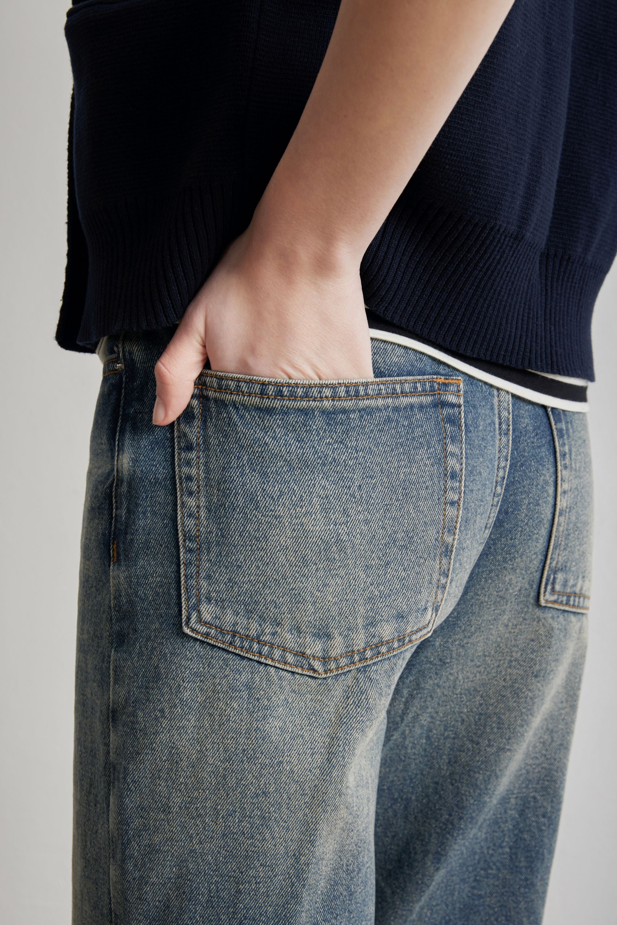 OPAL high-rise straight-leg jeans (Blue)