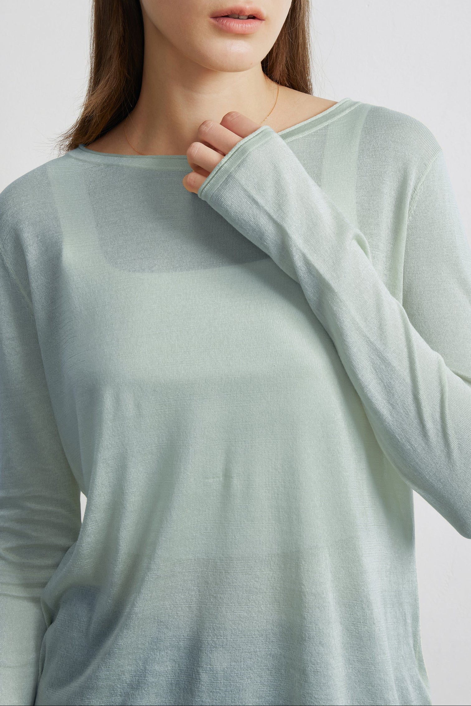 SHINE TENCEL blended top (Eton Green)