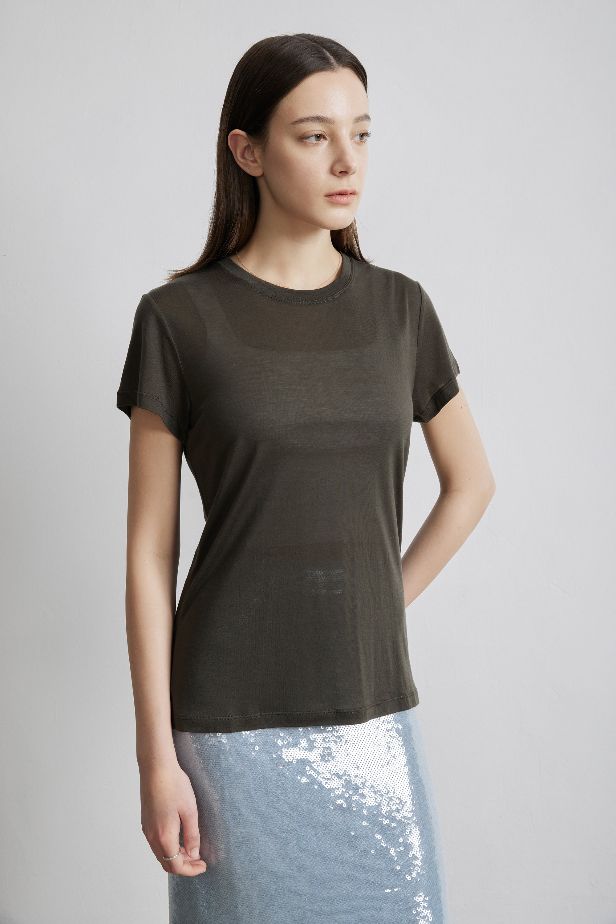 ECO Tencel™ tee (Army green)
