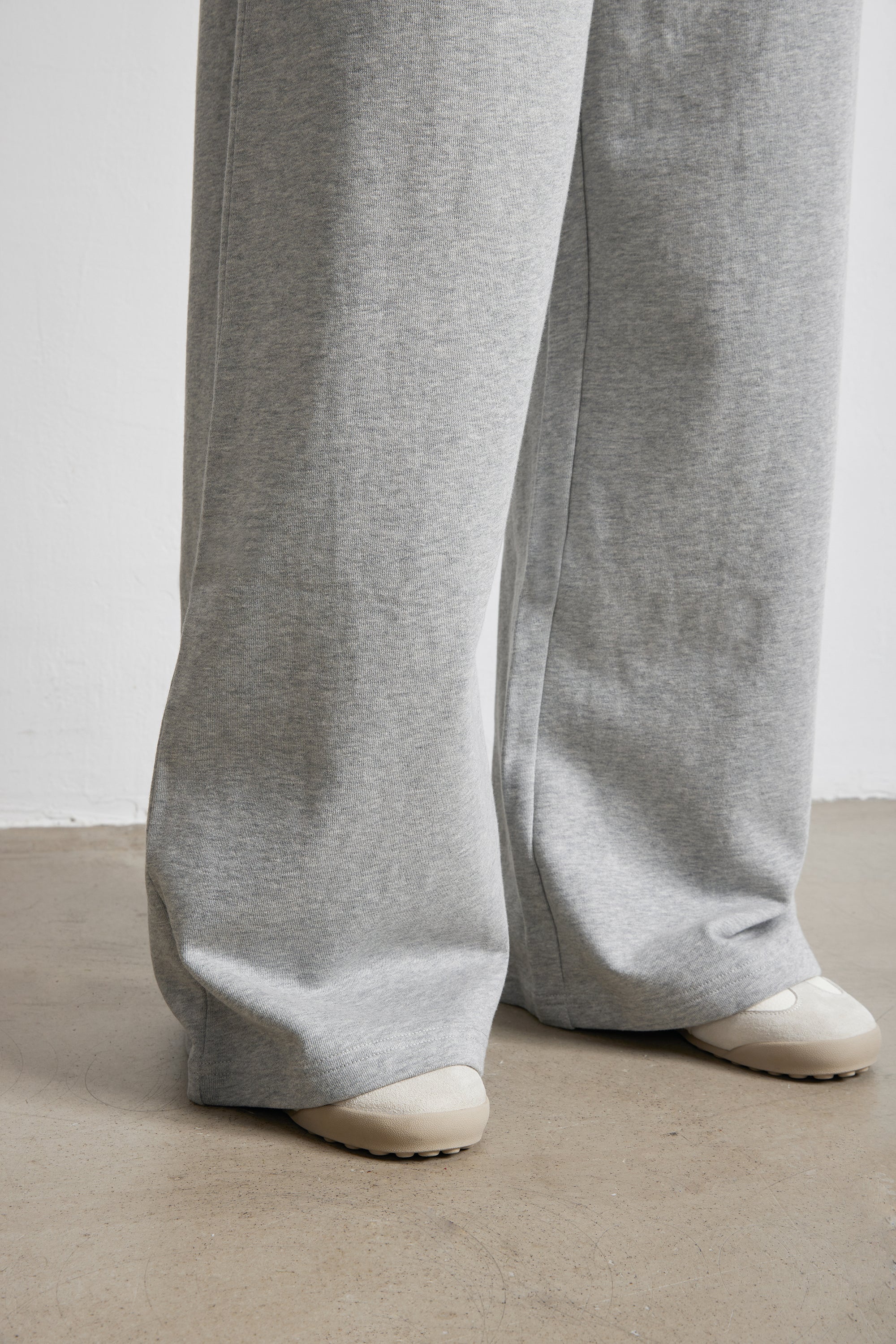 FLY cotton wide leg pants (Grey)