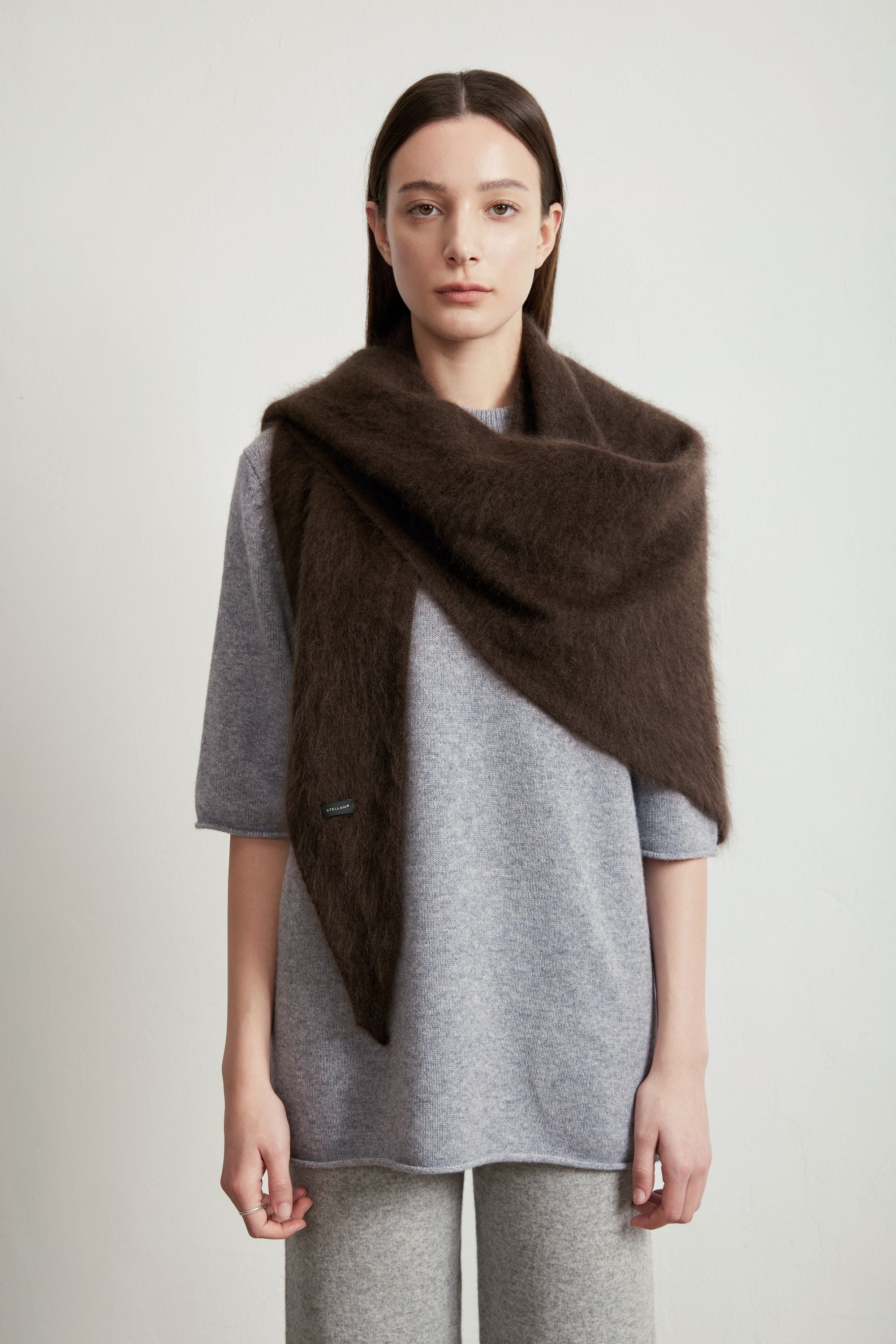 TIGER 2.0 merino wool scarf (Charocal)