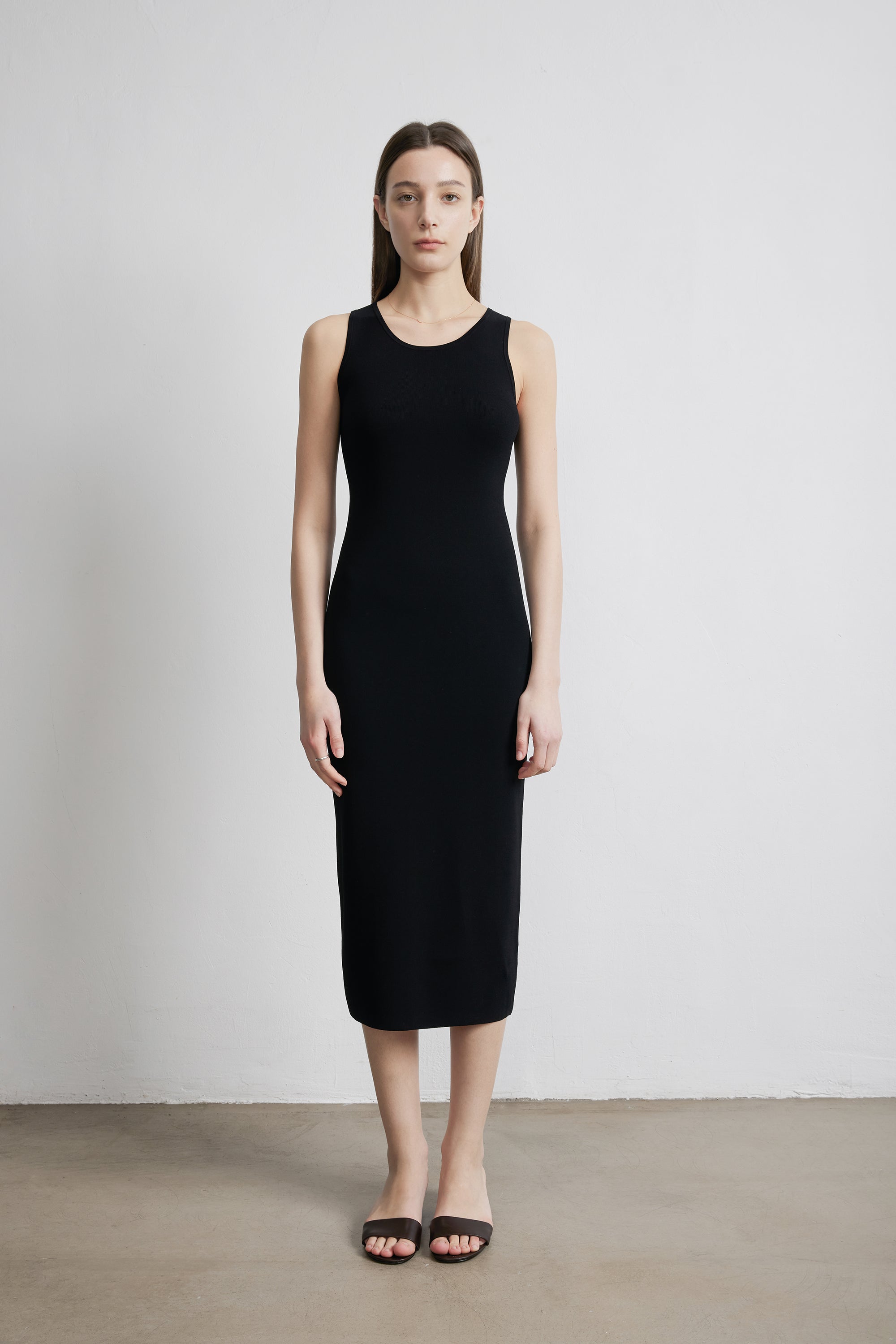 KEAN jersey knit dress (Black)