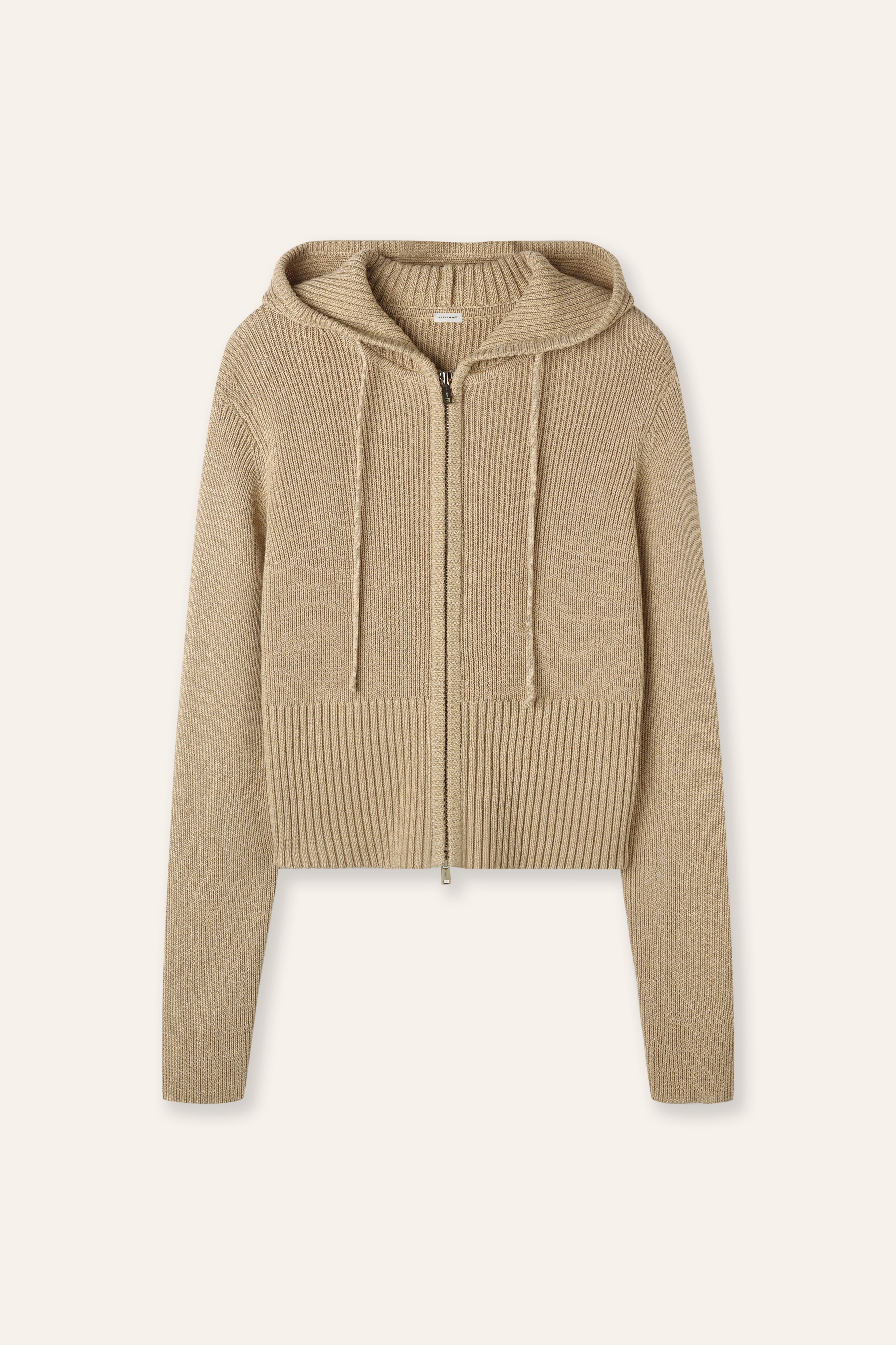 VERENA 棉質拉鍊外套(奶茶色)