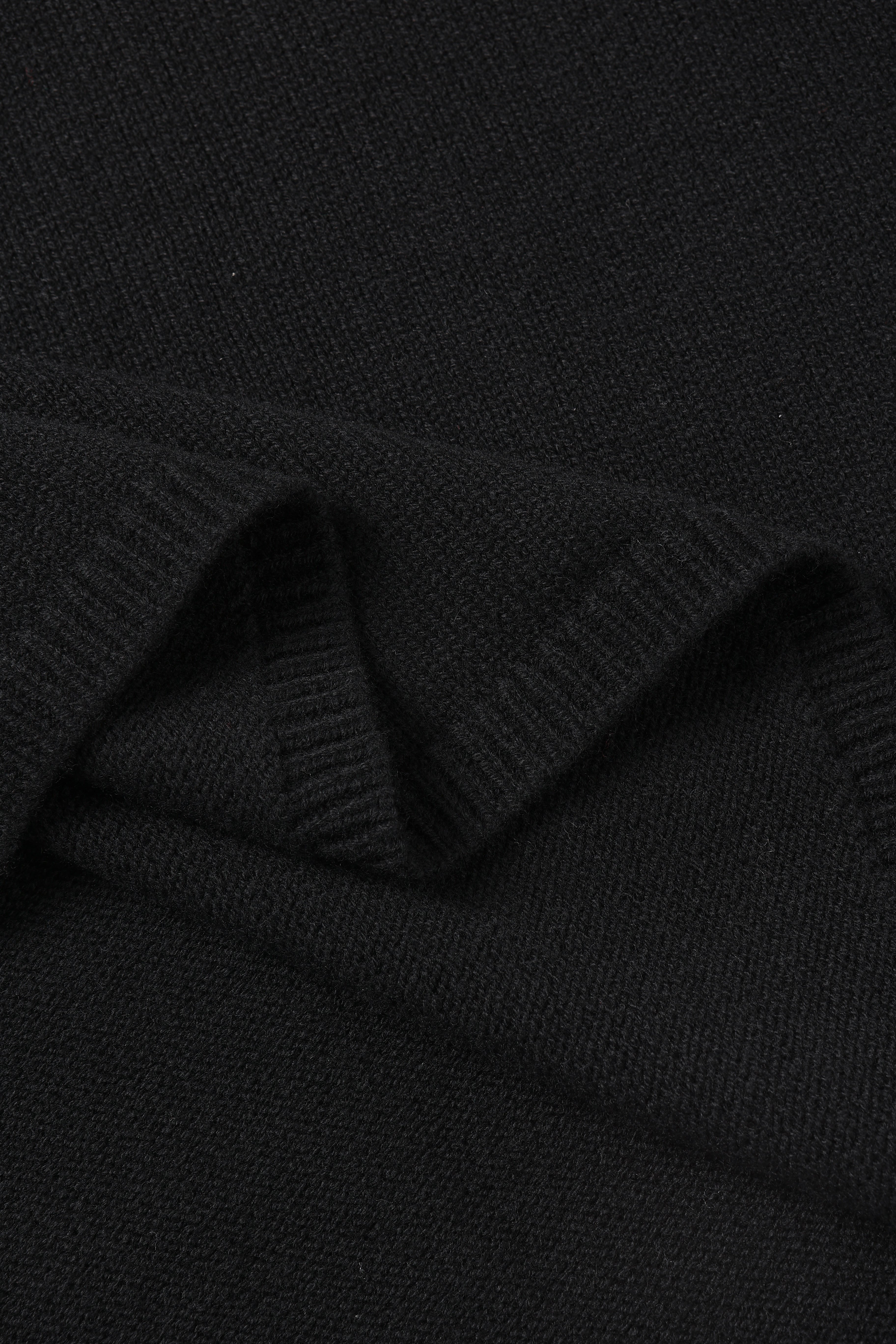 WORLD極細羊毛毛衣(黑色)