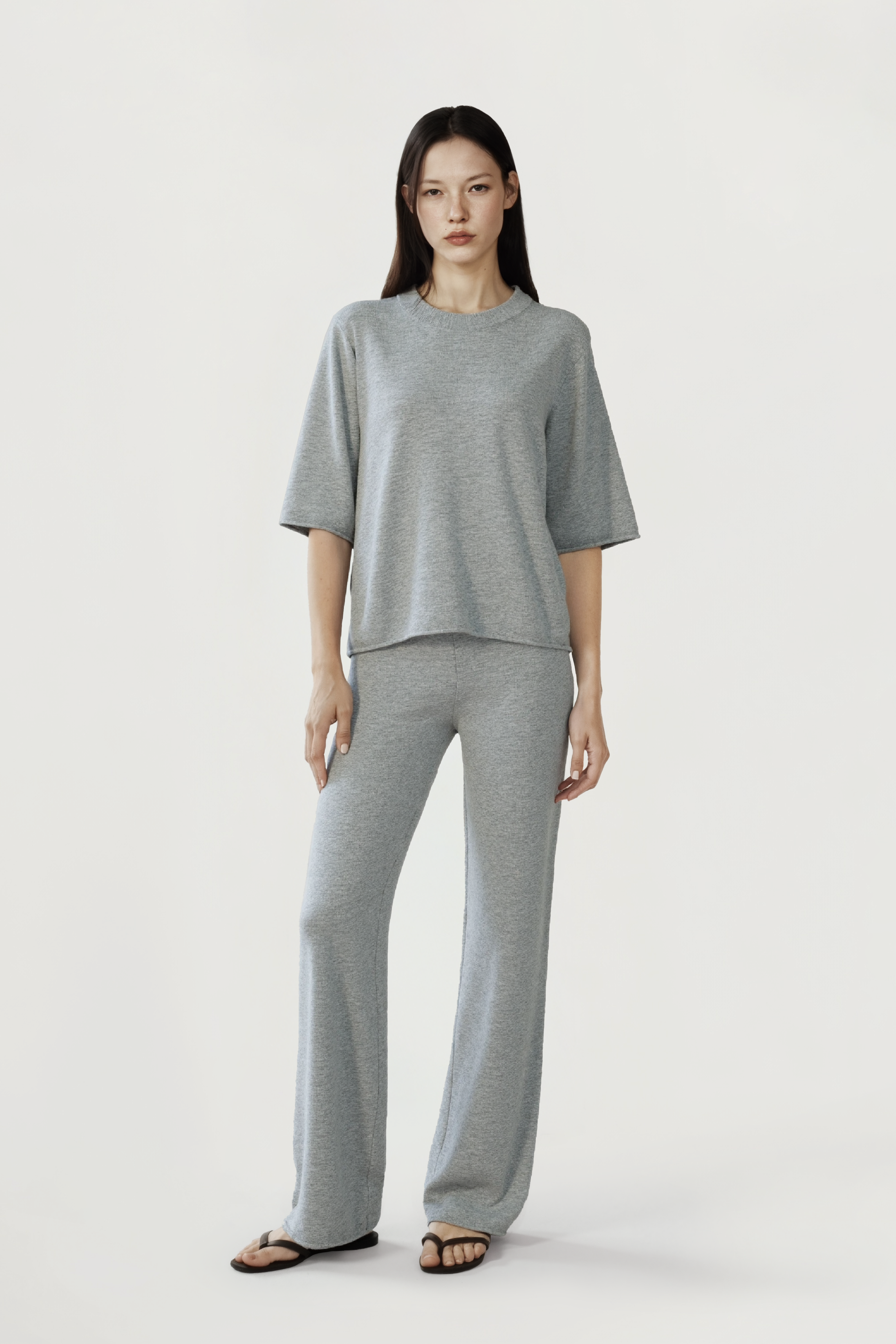HILTON cashmere-blend pants (Grey)