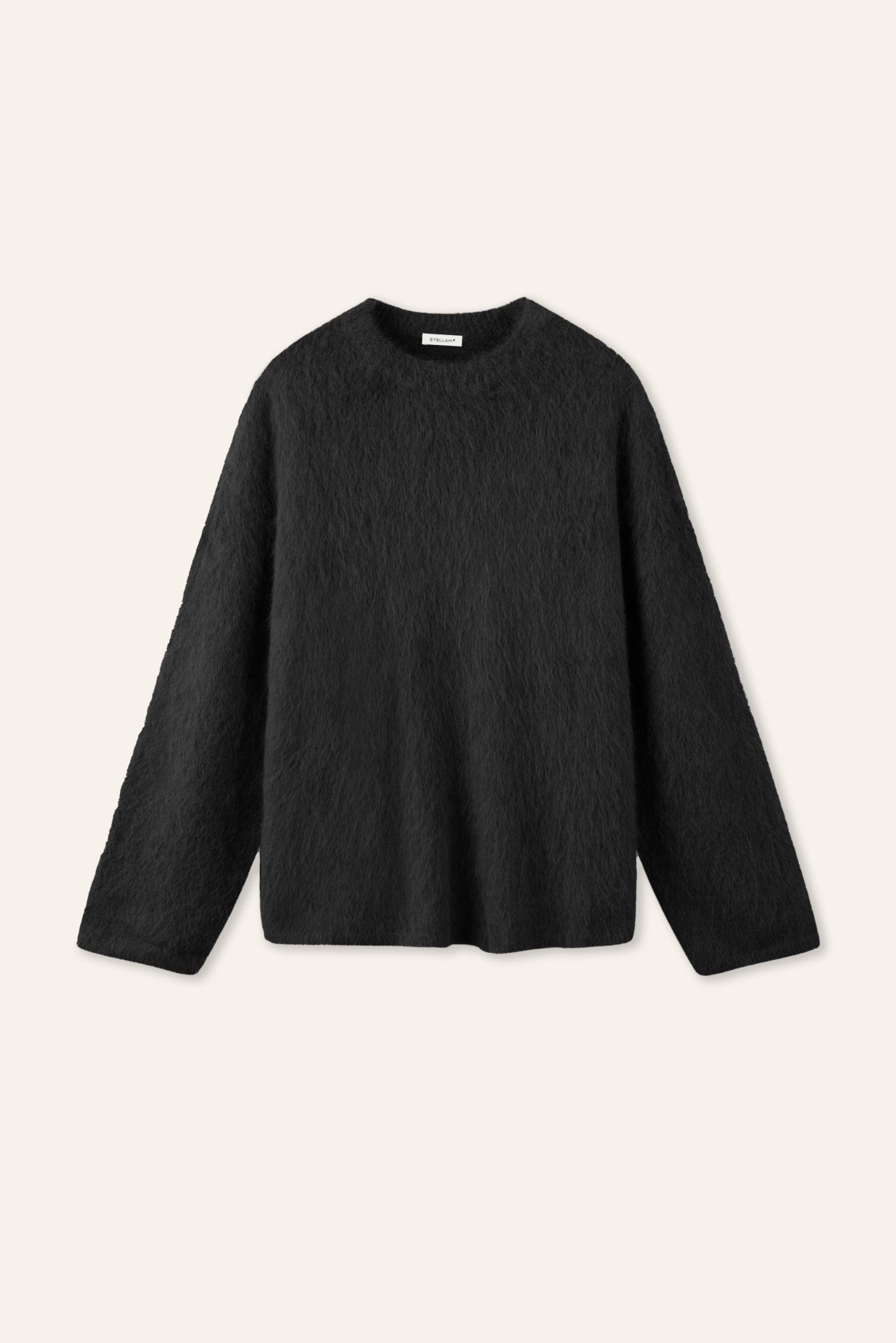 ALPACA wool pullover (Black) - STELLAM