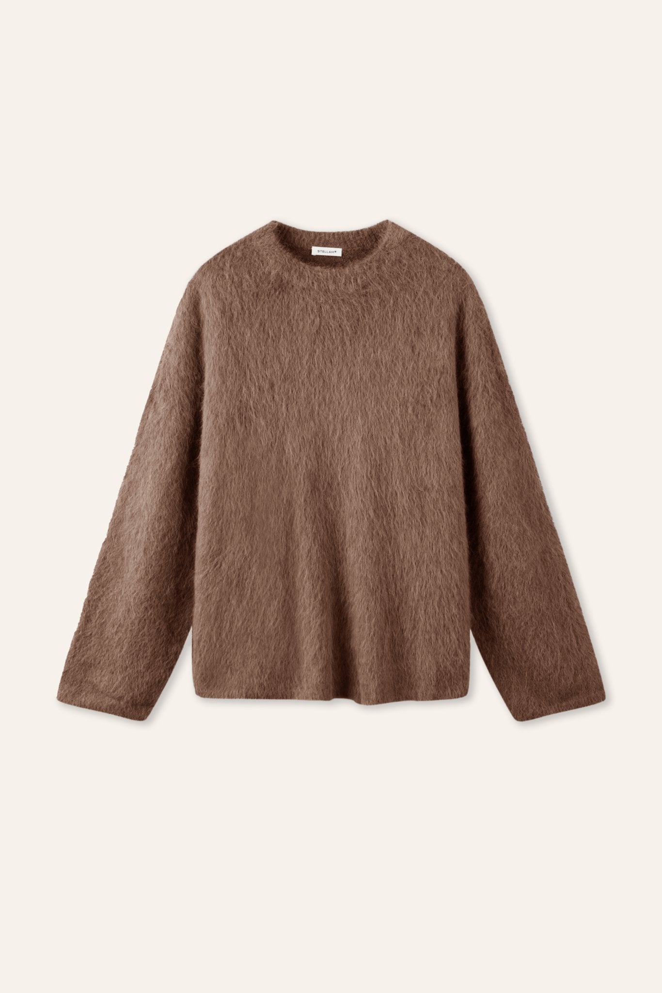 ALPACA wool pullover (Brown) - STELLAM